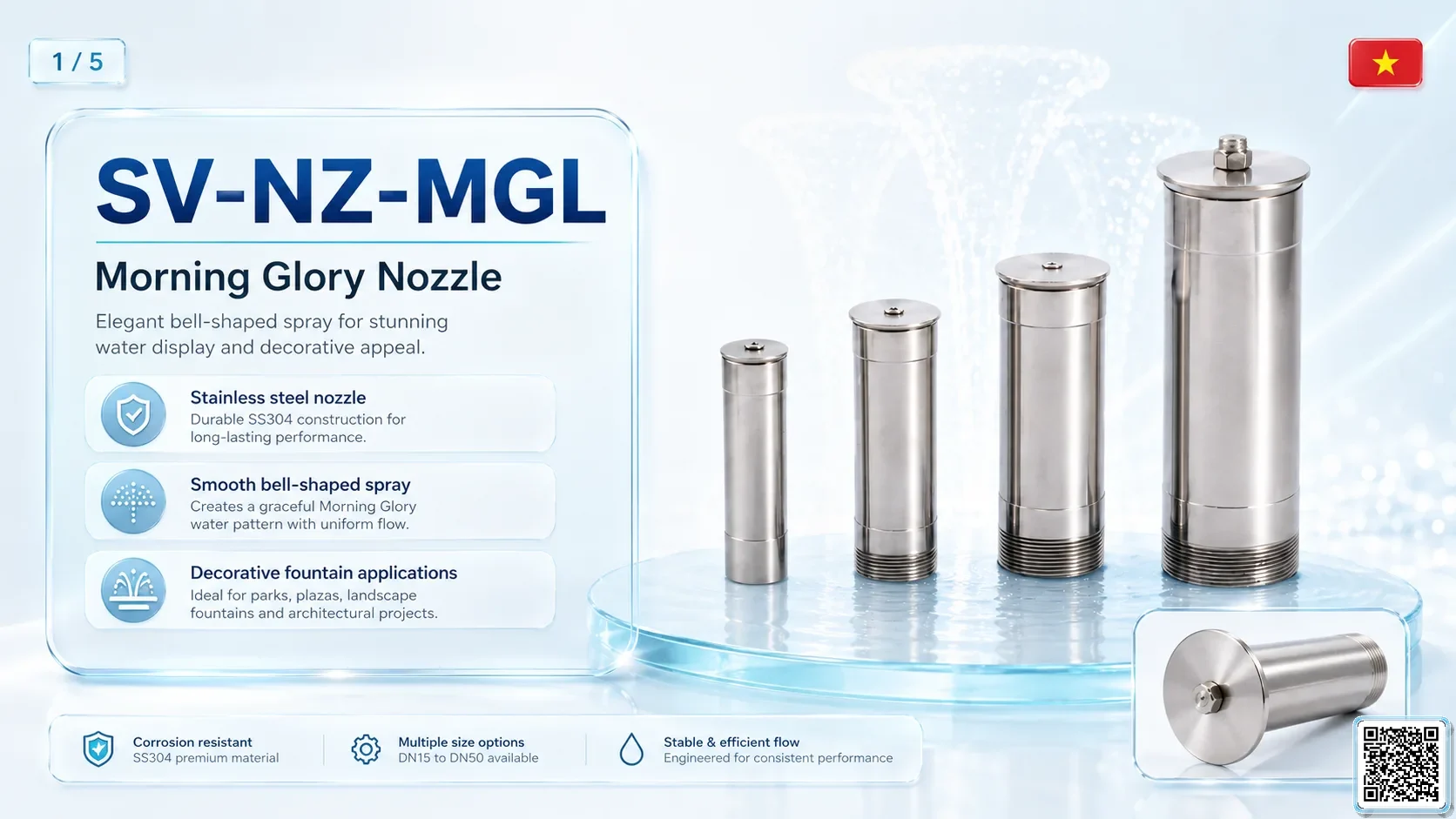 SV-NZ-MGL SV-NZ-MGL Morning Glory Nozzle Catalogue Nozzle - fountain nozzle - fountain equipments