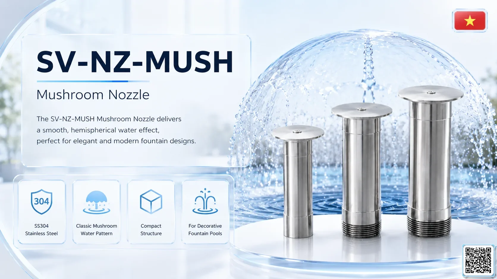 SV-NZ-MUSH SV-NZ-MUSH Mushroom Nozzle Catalogue Nozzle - fountain nozzle - fountain equipments