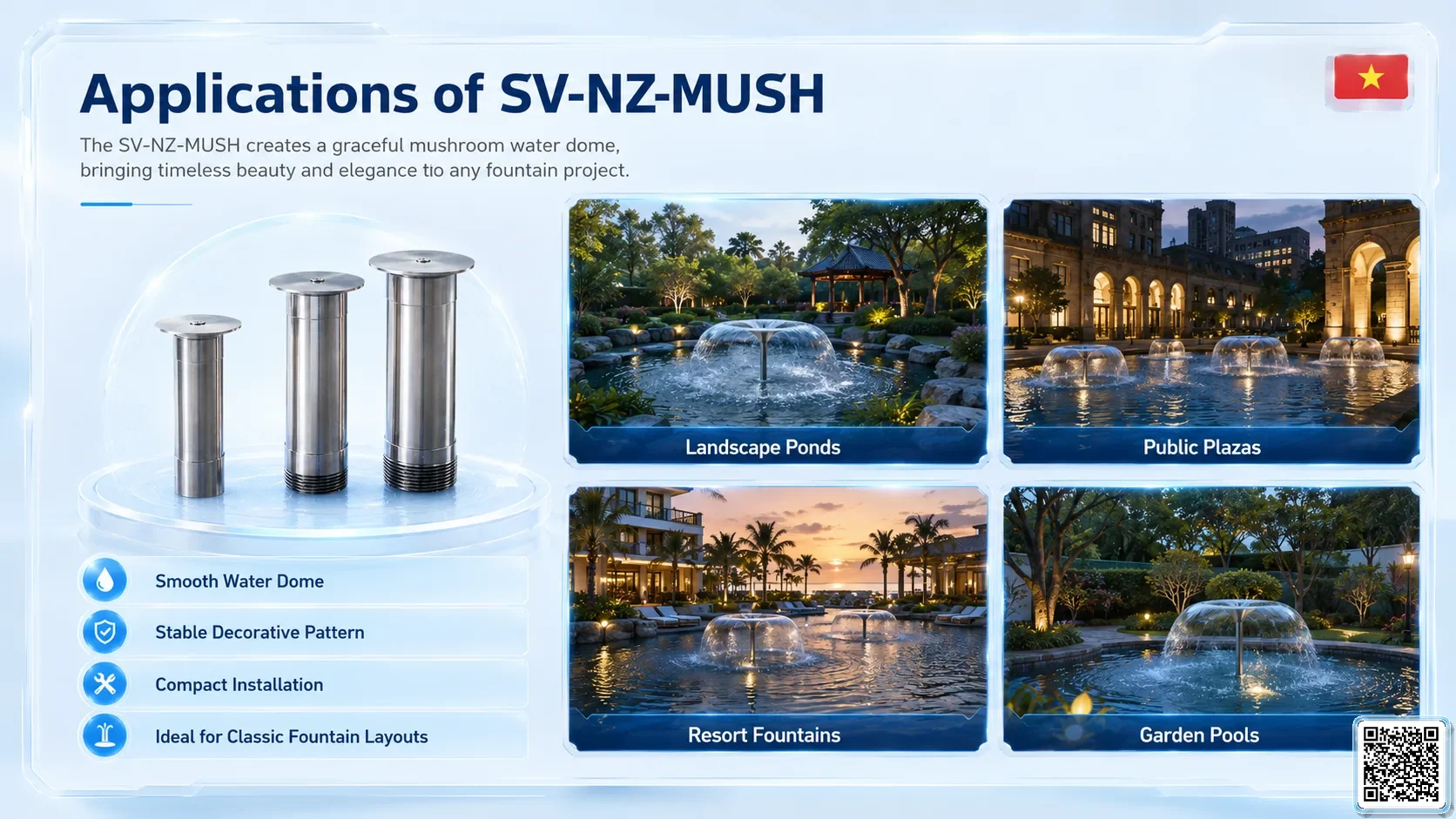 SV-NZ-MUSH SV-NZ-MUSH Mushroom Nozzle Catalogue Nozzle - fountain nozzle - fountain equipments