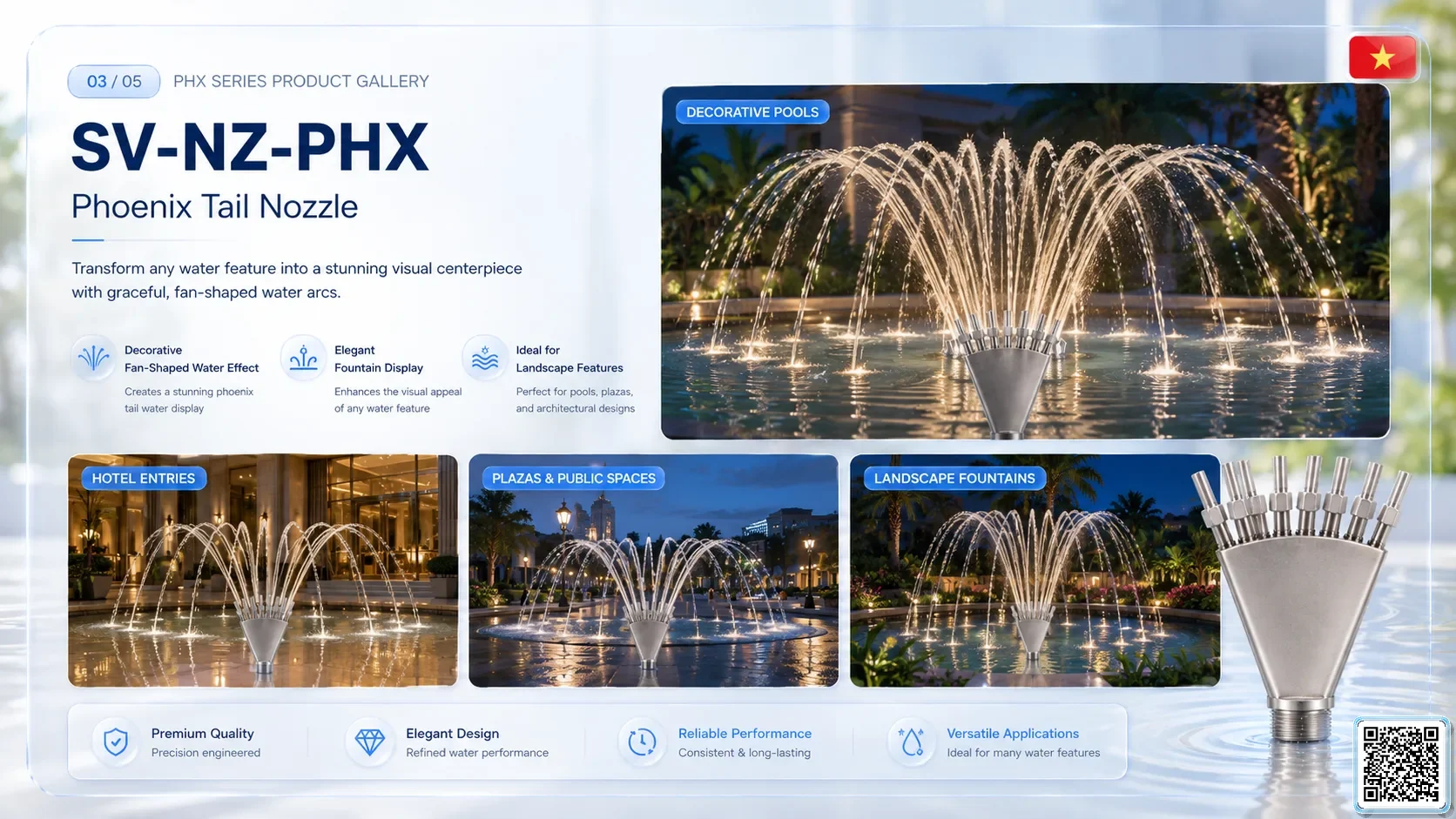 SV-NZ-PHX SV-NZ-PHX Phoenix Tail Nozzle Catalogue Nozzle - fountain nozzle - fountain equipments