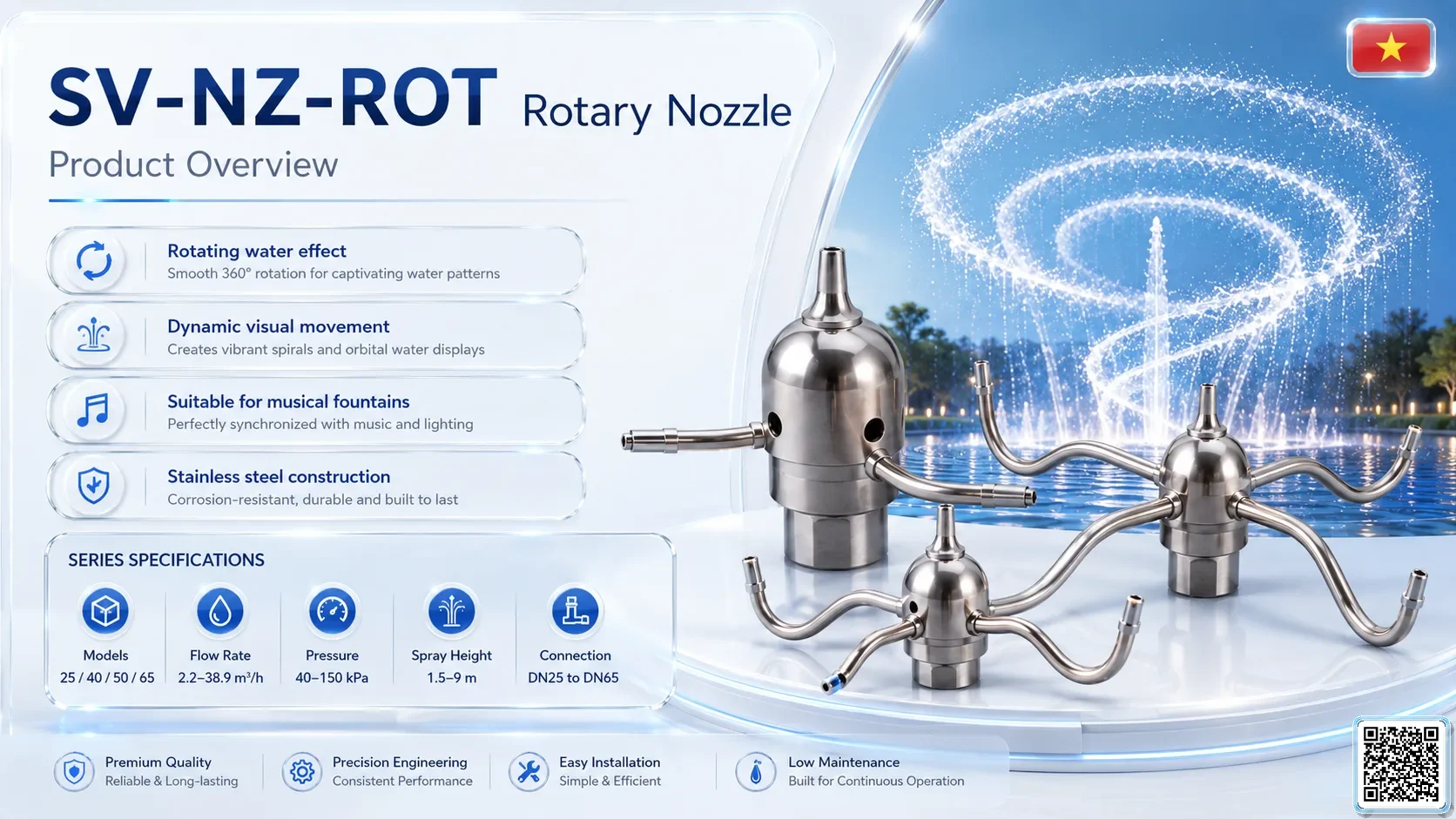 SV-NZ-ROT SV-NZ-ROT Rotary Nozzle Catalogue Nozzle - fountain nozzle - fountain equipments