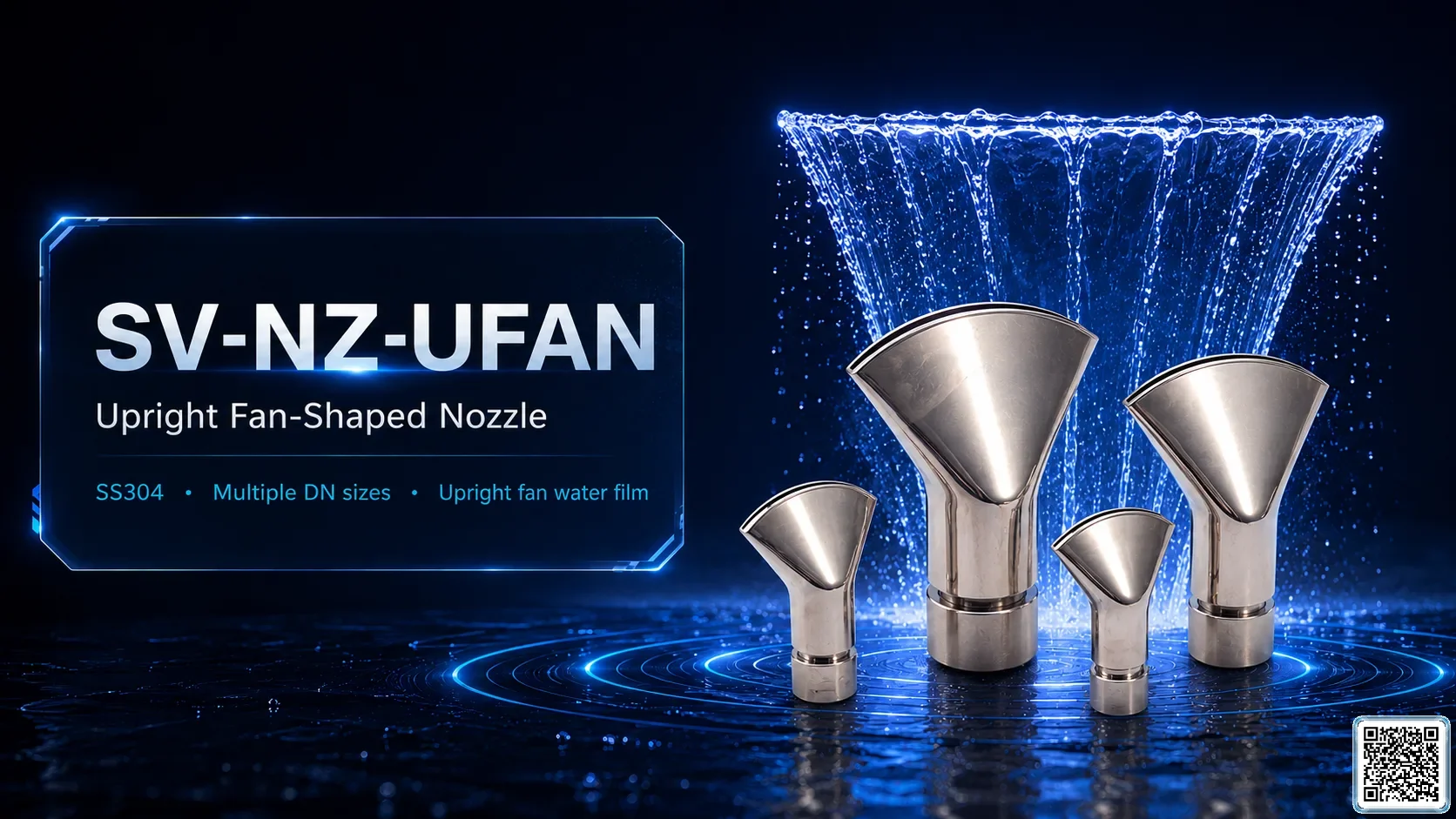 SV-NZ-UFAN Upright Fan-Shaped Nozzle