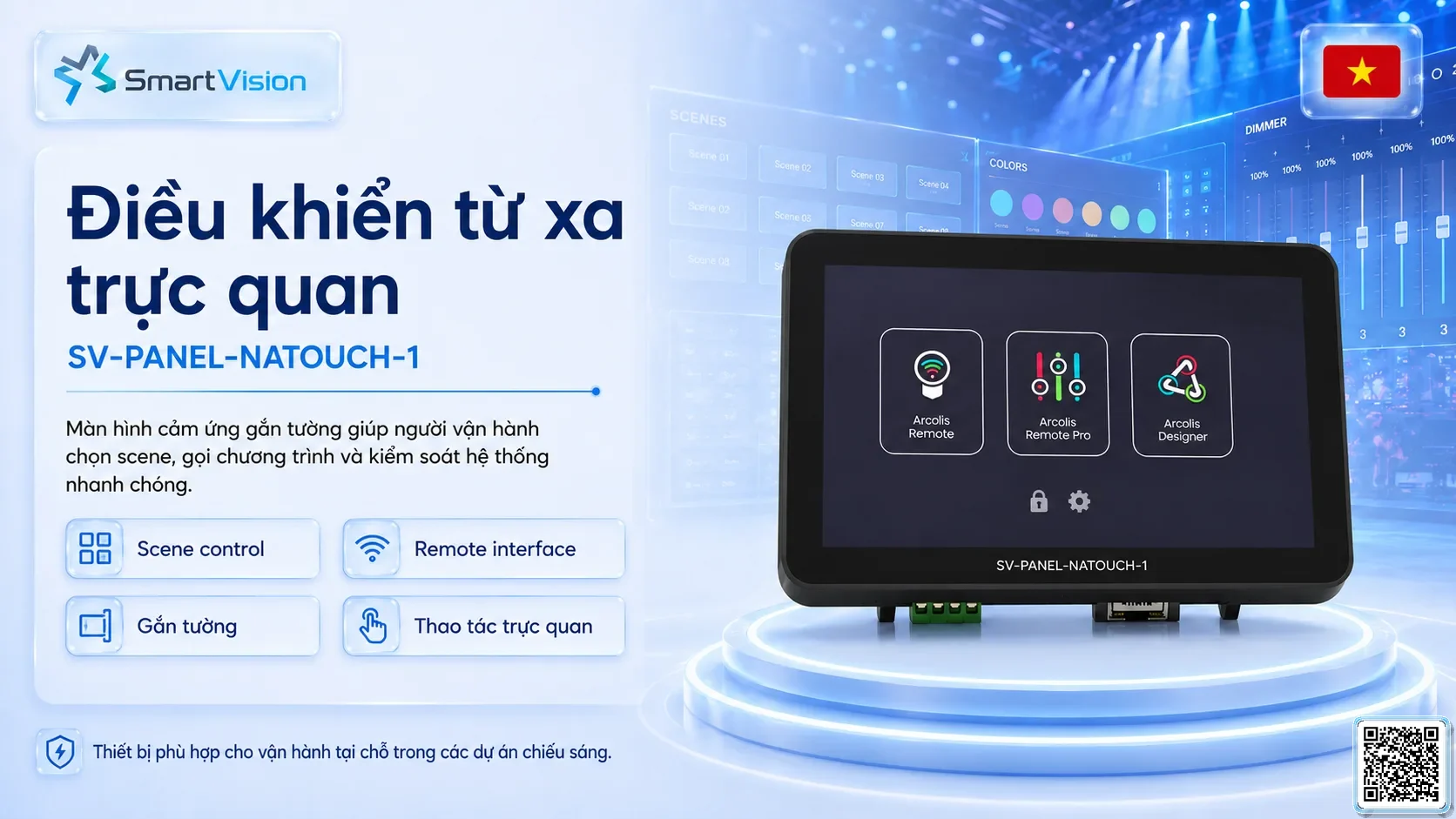 SV-PANEL-NATOUCH-1 SV-PANEL-NATOUCH-1 7-inch DMX Touch Screen Bộ điều khiển DMX, Nhạc nước DMX, Đèn DMX, Bơm DMX, hệ thống ánh sáng DMX