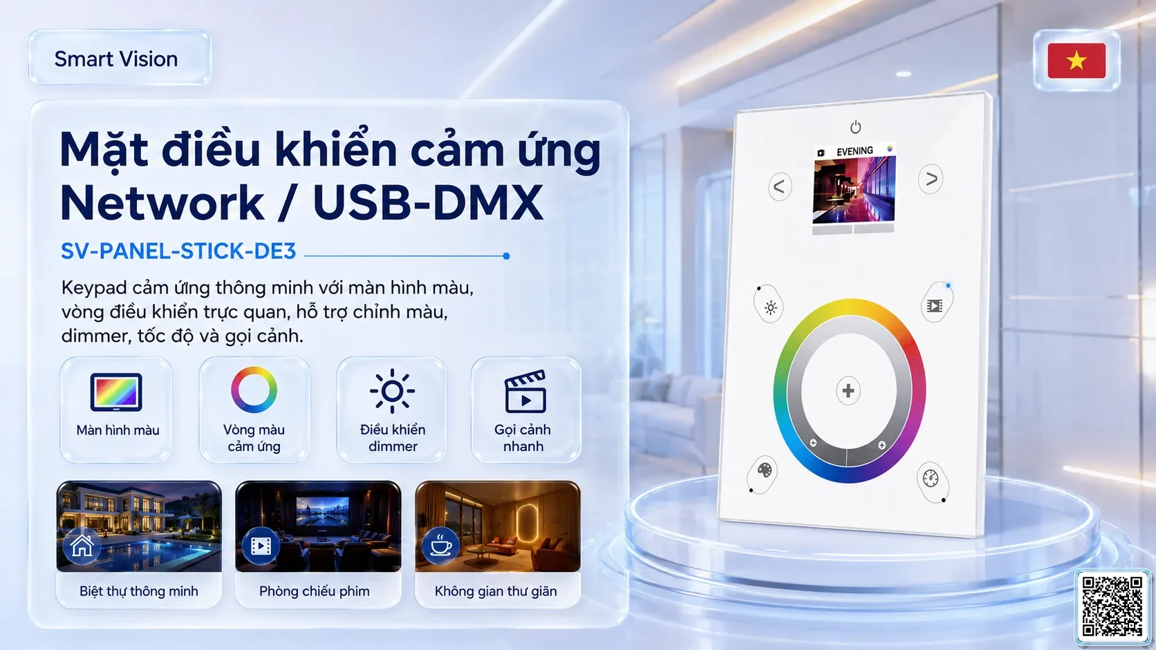 SV-PANEL-NATOUCH-1 SV-PANEL-NATOUCH-1 7-inch DMX Touch Screen Bộ điều khiển DMX, Nhạc nước DMX, Đèn DMX, Bơm DMX, hệ thống ánh sáng DMX