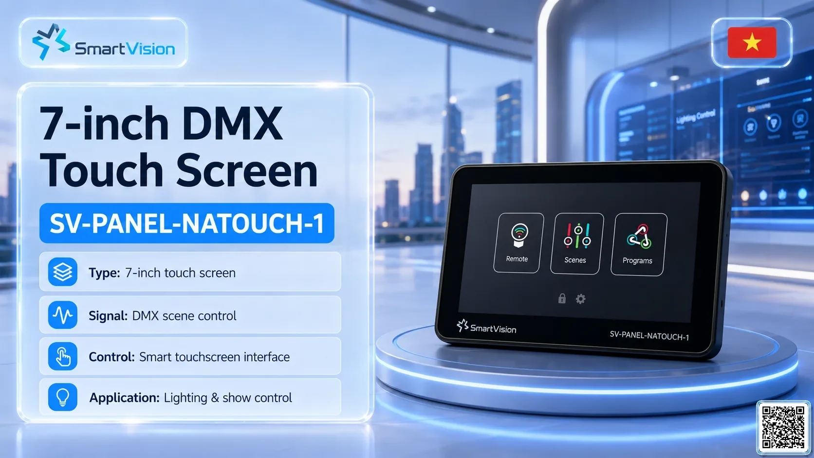 SV-PANEL-NATOUCH-1 SV-PANEL-NATOUCH-1 7-inch DMX Touch Screen DMX Controller, DMX fountain, DMX Nozzle, DMX Pumps, DMX software, DMX Lighting SV-PANEL-NATOUCH-1 SV-PANEL-NATOUCH-1 7-inch DMX Touch Screen DMX Controller, DMX fountain, DMX Nozzle, DMX Pumps, DMX software, DMX Lighting