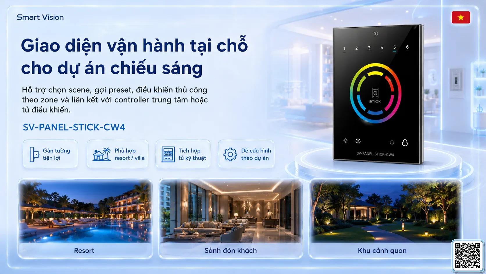SV-PANEL-STICK-CW4 SV-PANEL-STICK-CW4 WiFi / USB-DMX Touch Panel Bộ điều khiển DMX, Nhạc nước DMX, Đèn DMX, Bơm DMX, hệ thống ánh sáng DMX