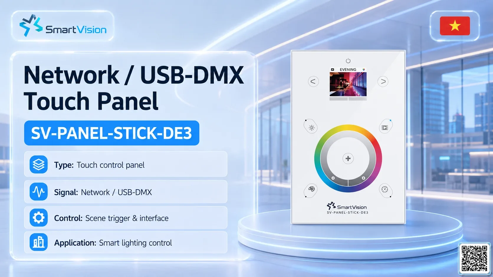 SV-PANEL-STICK-DE3 SV-PANEL-STICK-DE3 Network / USB-DMX Touch Panel DMX Controller, DMX fountain, DMX Nozzle, DMX Pumps, DMX software, DMX Lighting