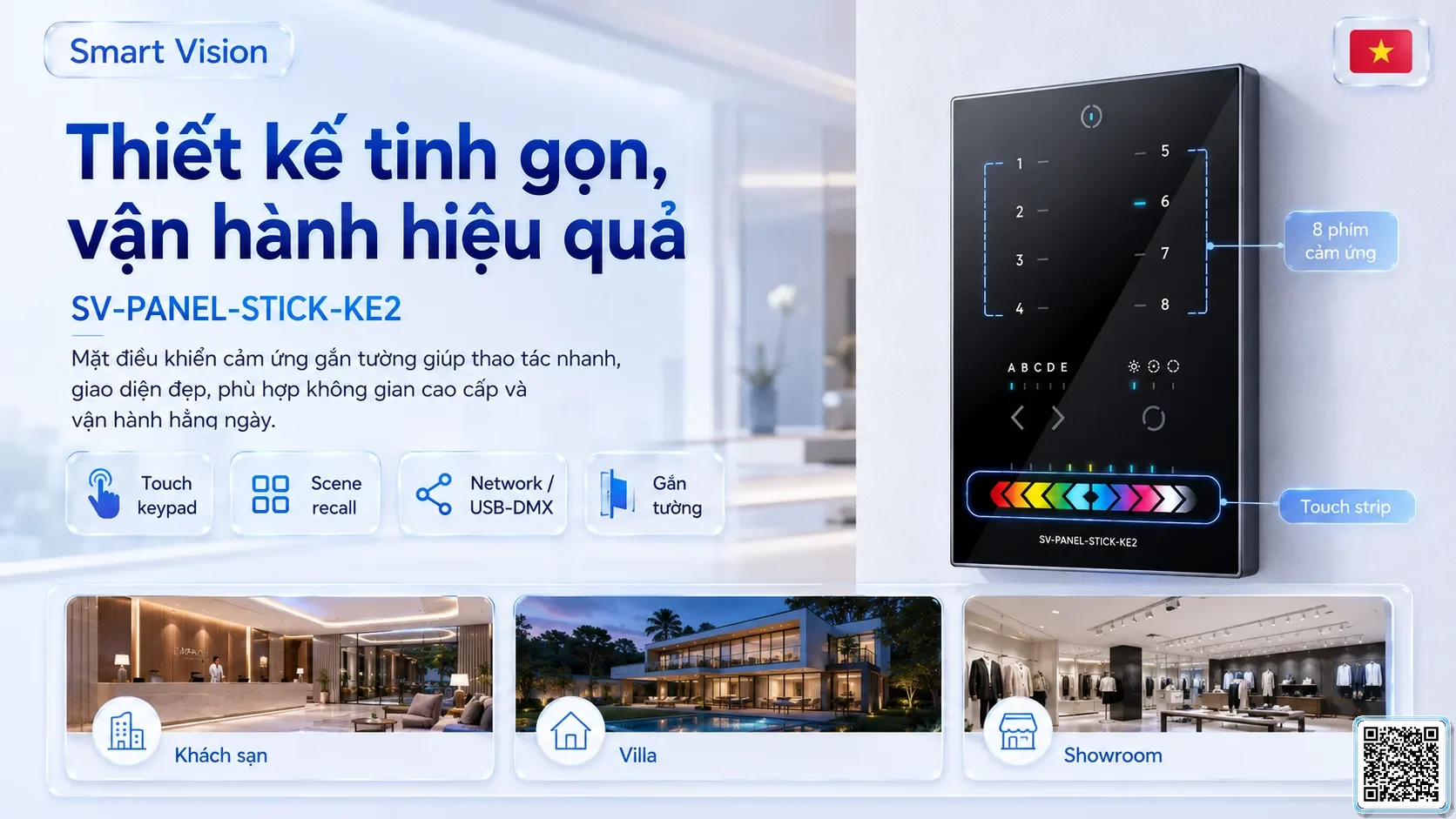 SV-PANEL-STICK-KE2 SV-PANEL-STICK-KE2 Network / USB-DMX Touch Panel Bộ điều khiển DMX, Nhạc nước DMX, Đèn DMX, Bơm DMX, hệ thống ánh sáng DMX