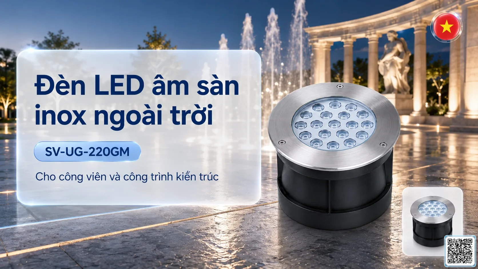 SV-UG-220GM SV-UG-220GM Stainless Steel LED Underground Light thông số kỹ thuật thiết bị đèn âm nước cho đài phun nước, nhạc nước nghệ thuật SV-UG-220GM SV-UG-220GM Stainless Steel LED Underground Light thông số kỹ thuật thiết bị đèn âm nước cho đài phun nước, nhạc nước nghệ thuật