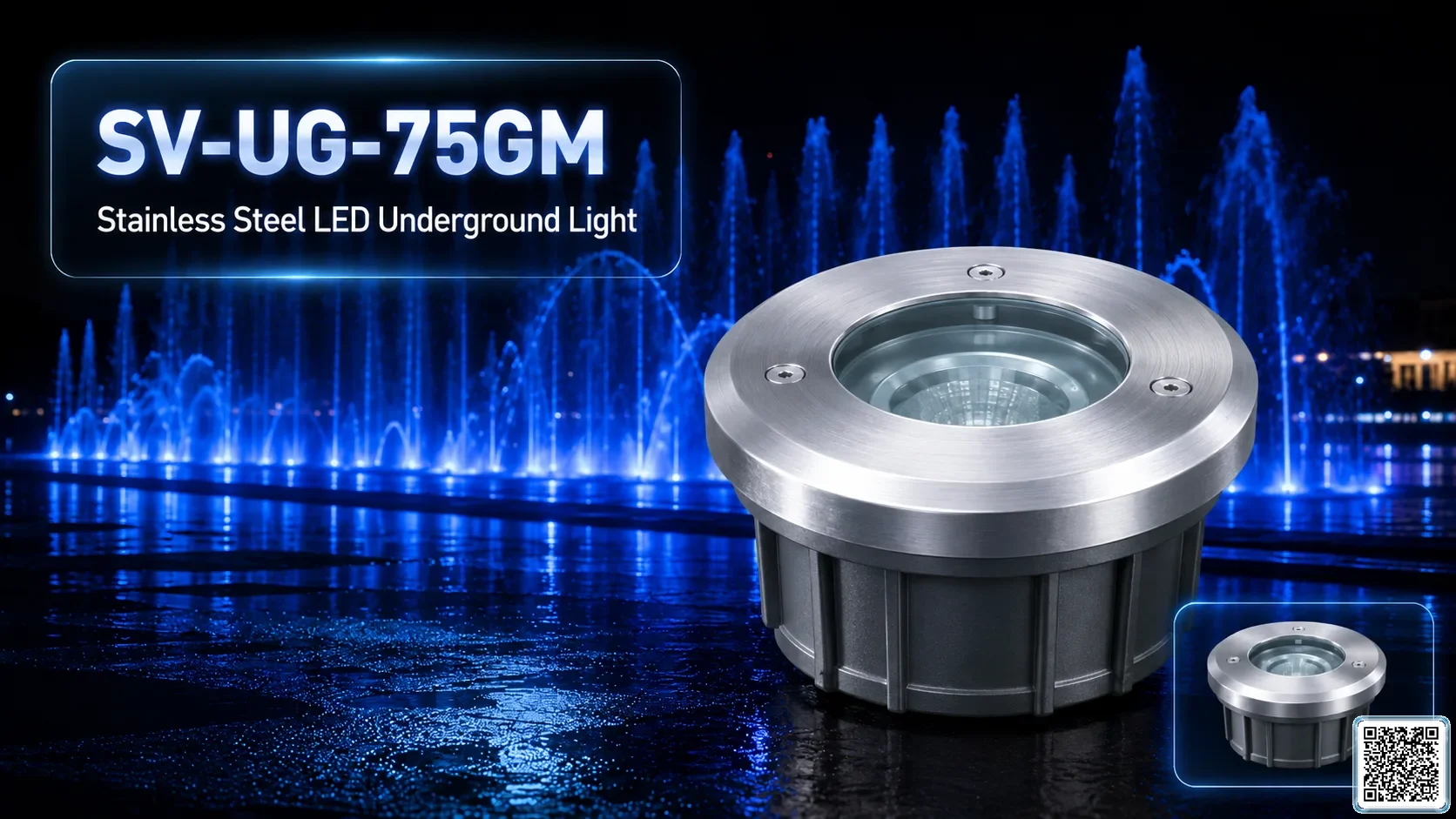 SV-UG-75GM Stainless Steel LED Underground Light