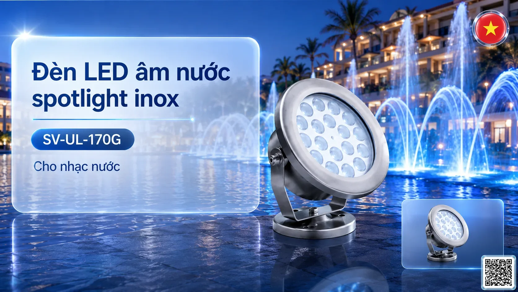 SV-UL-170G Underwater LED Spotlight