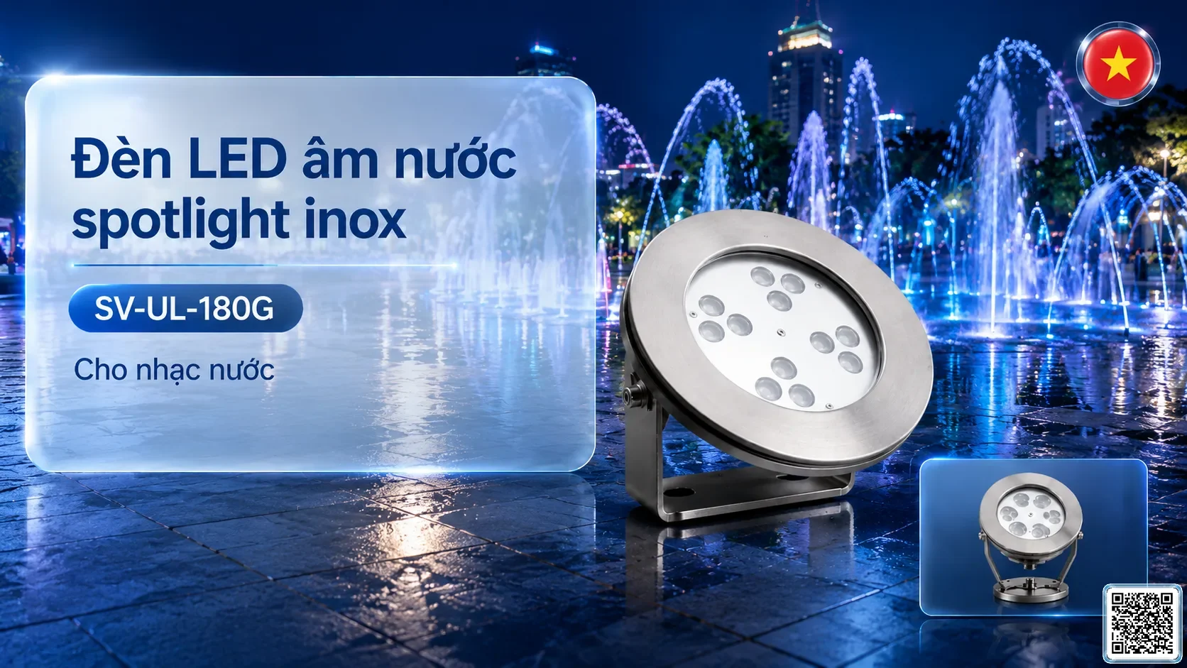 SV-UL-180G Underwater LED Spotlight