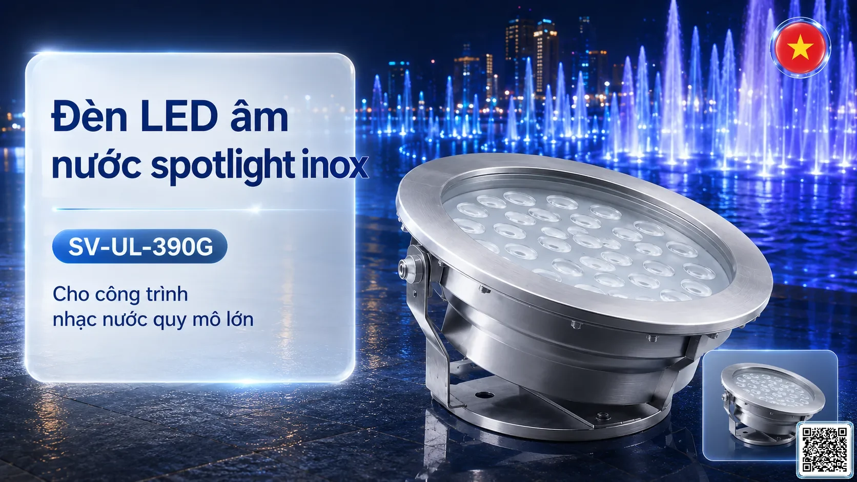 SV-UL-390G Underwater LED Spotlight