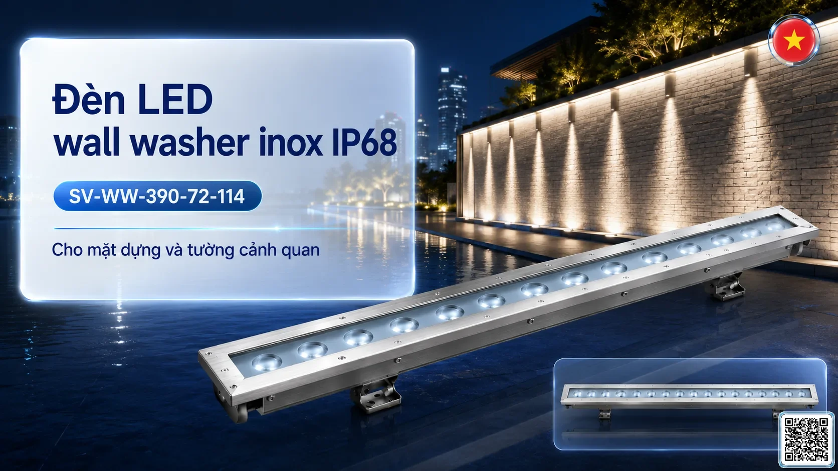 SV-WW-390-72-114 SV-WW-390-72-114 IP68 Stainless Steel LED Wall Washer Light thông số kỹ thuật thiết bị đèn âm nước cho đài phun nước, nhạc nước nghệ SV-WW-390-72-114 SV-WW-390-72-114 IP68 Stainless Steel LED Wall Washer Light thông số kỹ thuật thiết bị đèn âm nước cho đài phun nước, nhạc nước nghệ