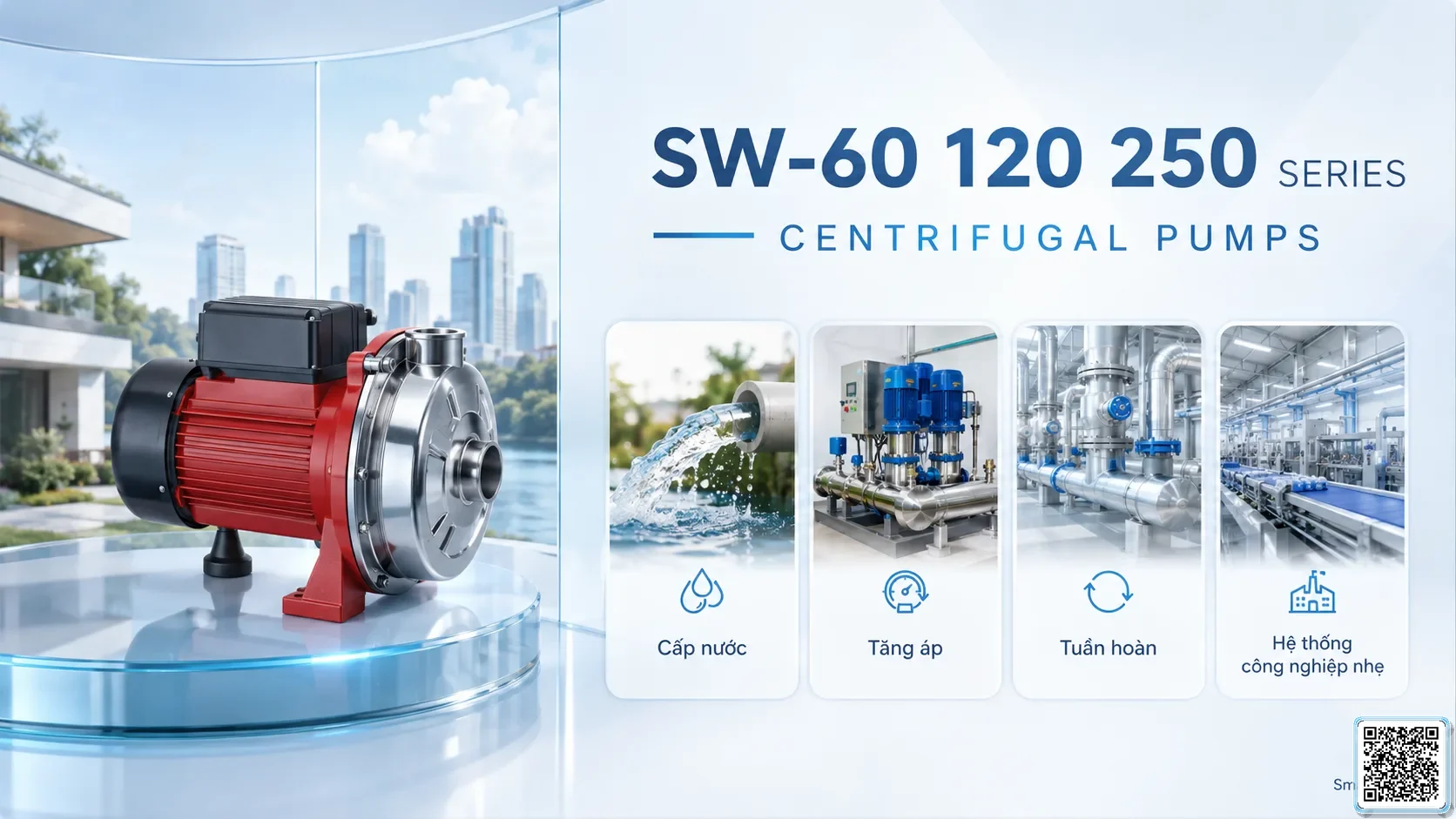 SW-60/120/250 SW-60/120/250 Series Stainless Steel Centrifugal Pump Taiwan Pumps, Bơm Đài Loan nhập khẩu