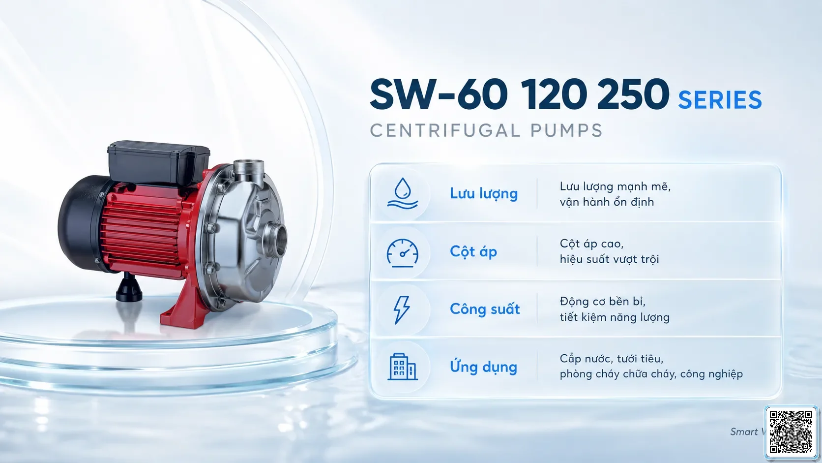 SW-60/120/250 SW-60/120/250 Series Stainless Steel Centrifugal Pump Taiwan Pumps, Bơm Đài Loan nhập khẩu