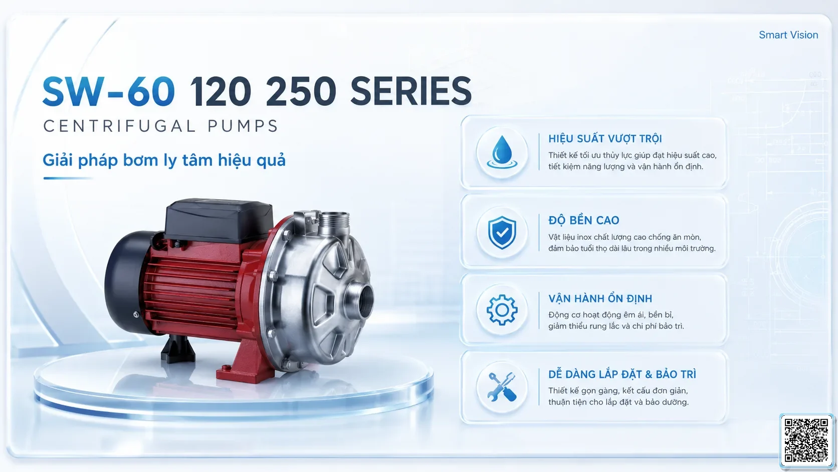 SW-60/120/250 SW-60/120/250 Series Stainless Steel Centrifugal Pump Taiwan Pumps, Bơm Đài Loan nhập khẩu