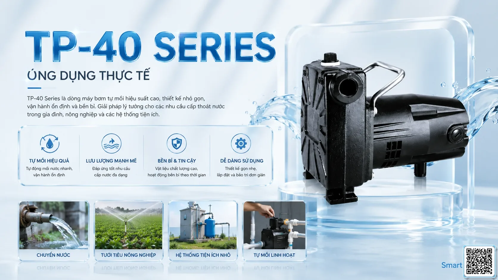 TP-40 TP-40 Series Self-priming Pumps Catalogue Taiwan Pumps, Bơm Đài Loan nhập khẩu