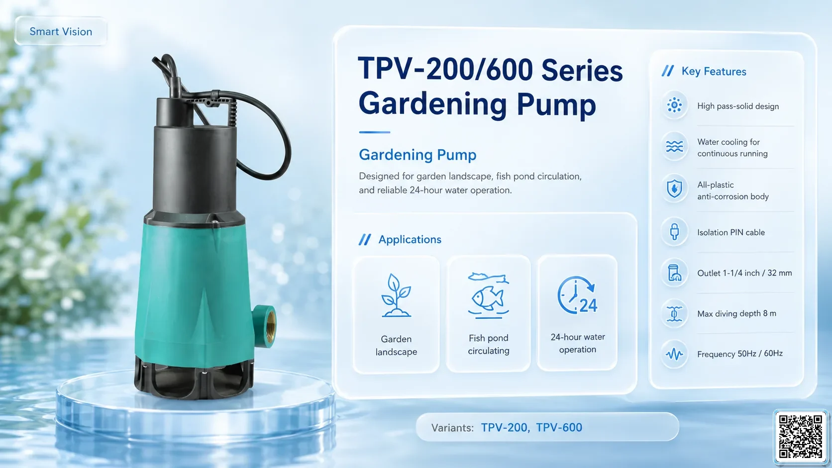 TPV TPV-200/600 Series Gardening Pump Bơm Đài Loan - App Pumps