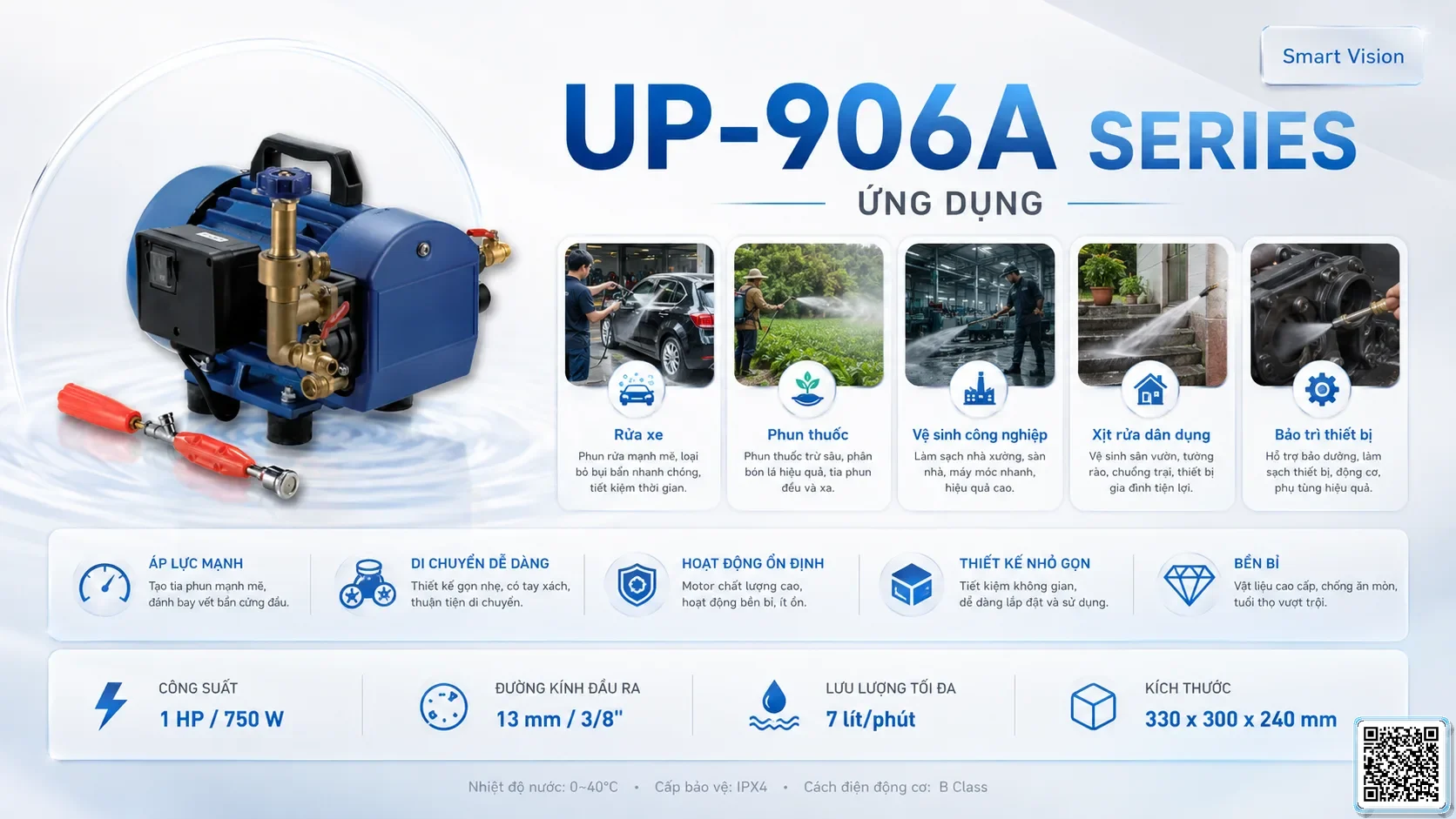 UP UP-906A Series Piston Pump Catalogue Taiwan Pumps, Bơm Đài Loan nhập khẩu