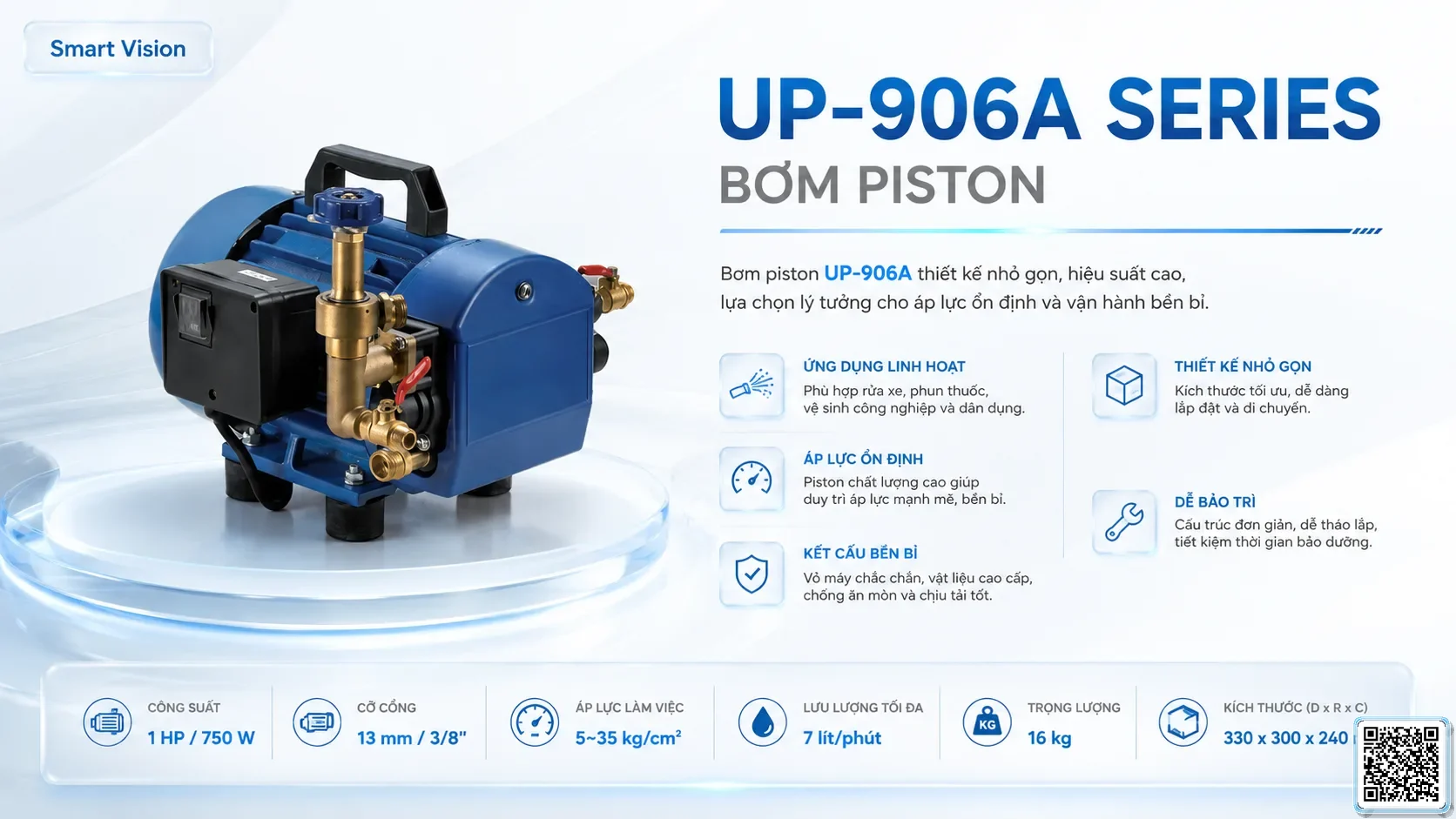 UP UP-906A Series Piston Pump Catalogue Taiwan Pumps, Bơm Đài Loan nhập khẩu