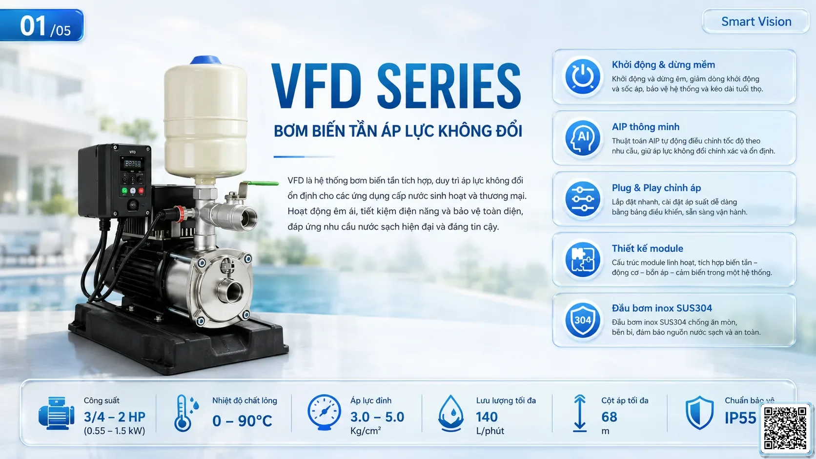 VFD VFD Series Inverter Pumps Catalogue Taiwan Pumps, Bơm Đài Loan nhập khẩu