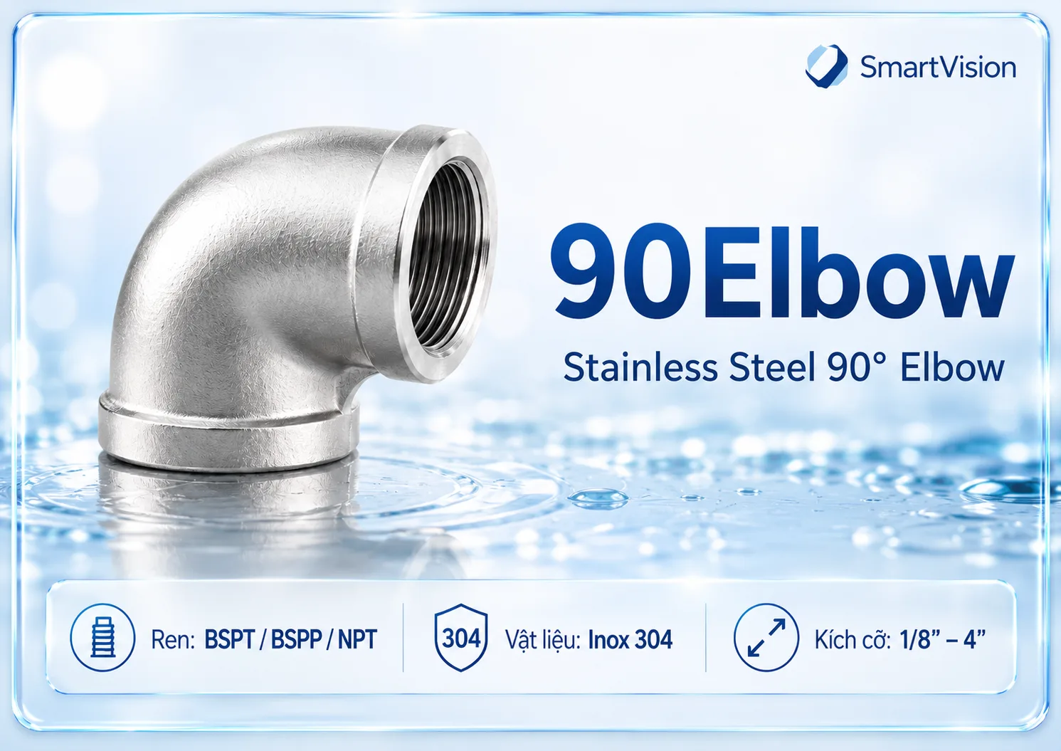 90Elbow 90Elbow Ống và phụ kiện Inox 304 90Elbow 90Elbow Ống và phụ kiện Inox 304