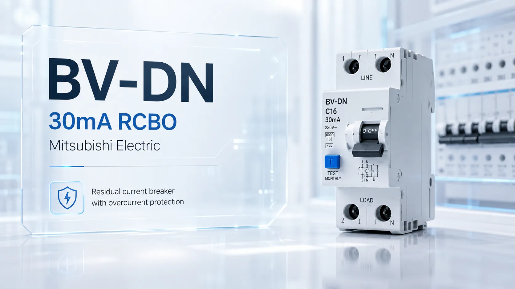 BV-DN-30mA Mitsubishi BV-DN 30mA RCBO Thiết bị điện Mitsubishi BV-DN-30mA Mitsubishi BV-DN 30mA RCBO Thiết bị điện Mitsubishi