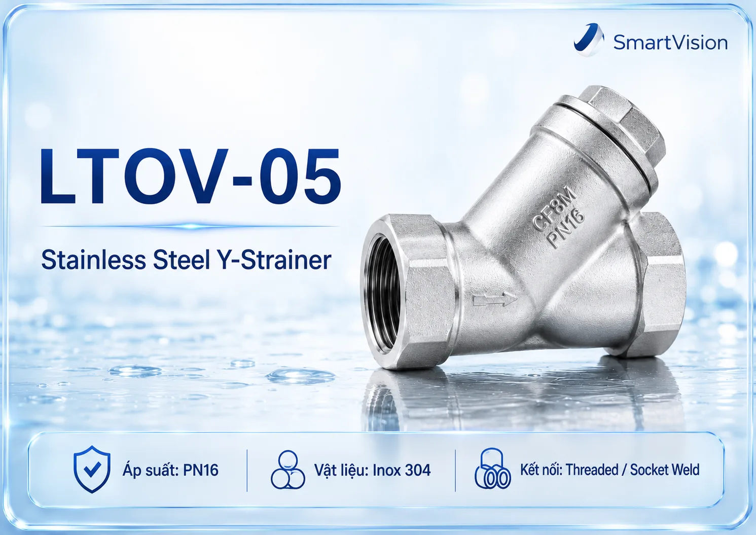 LTOV-05 LTOV-05 Stainless Steel Y-Strainer Ống và phụ kiện Inox 304