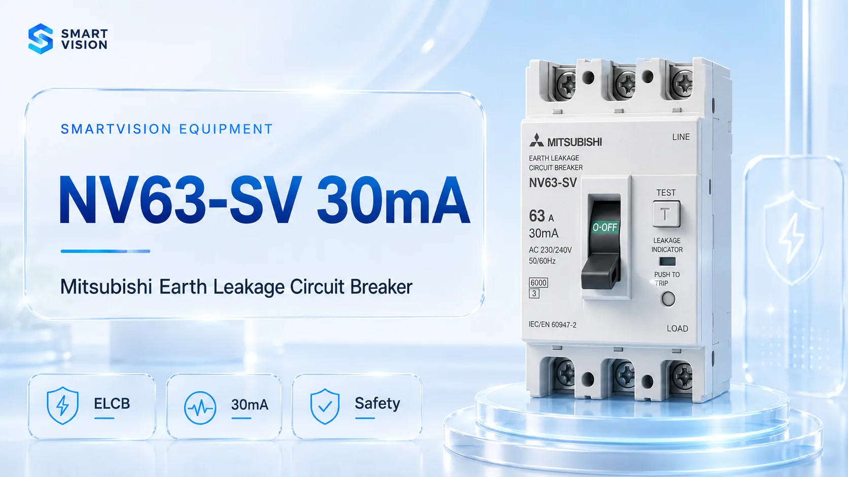NV63-SV-30mA Mitsubishi NV63-SV 30mA ELCB Thiết bị điện Mitsubishi NV63-SV-30mA Mitsubishi NV63-SV 30mA ELCB Thiết bị điện Mitsubishi
