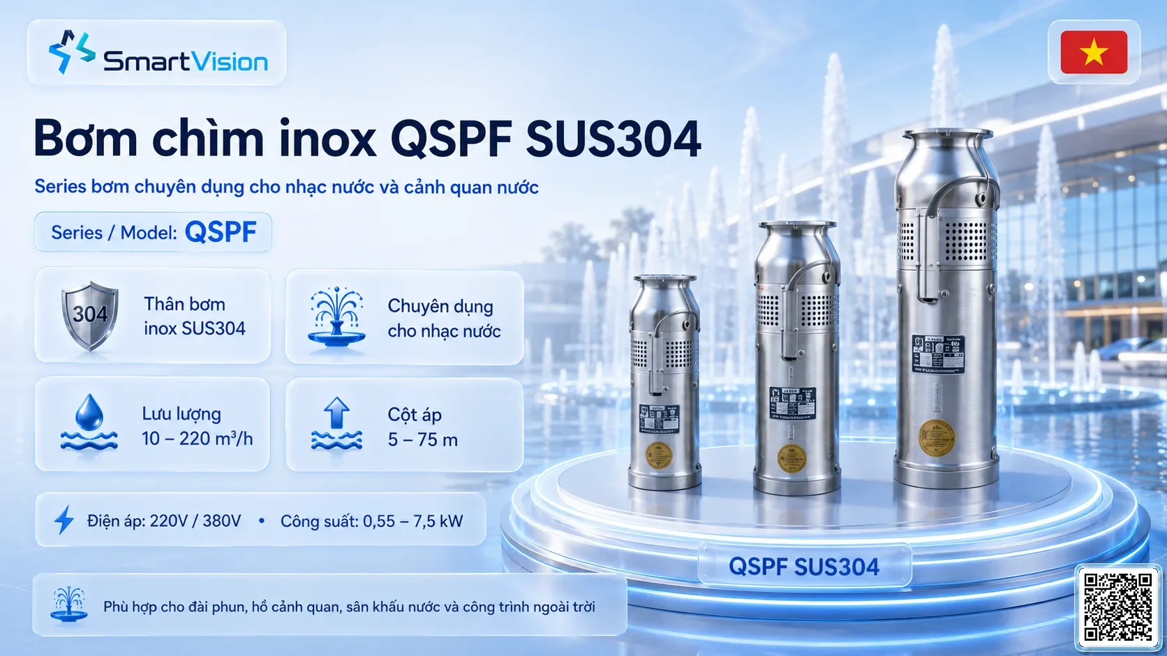 QSPF Main / Hero image SmartVision water show equipment