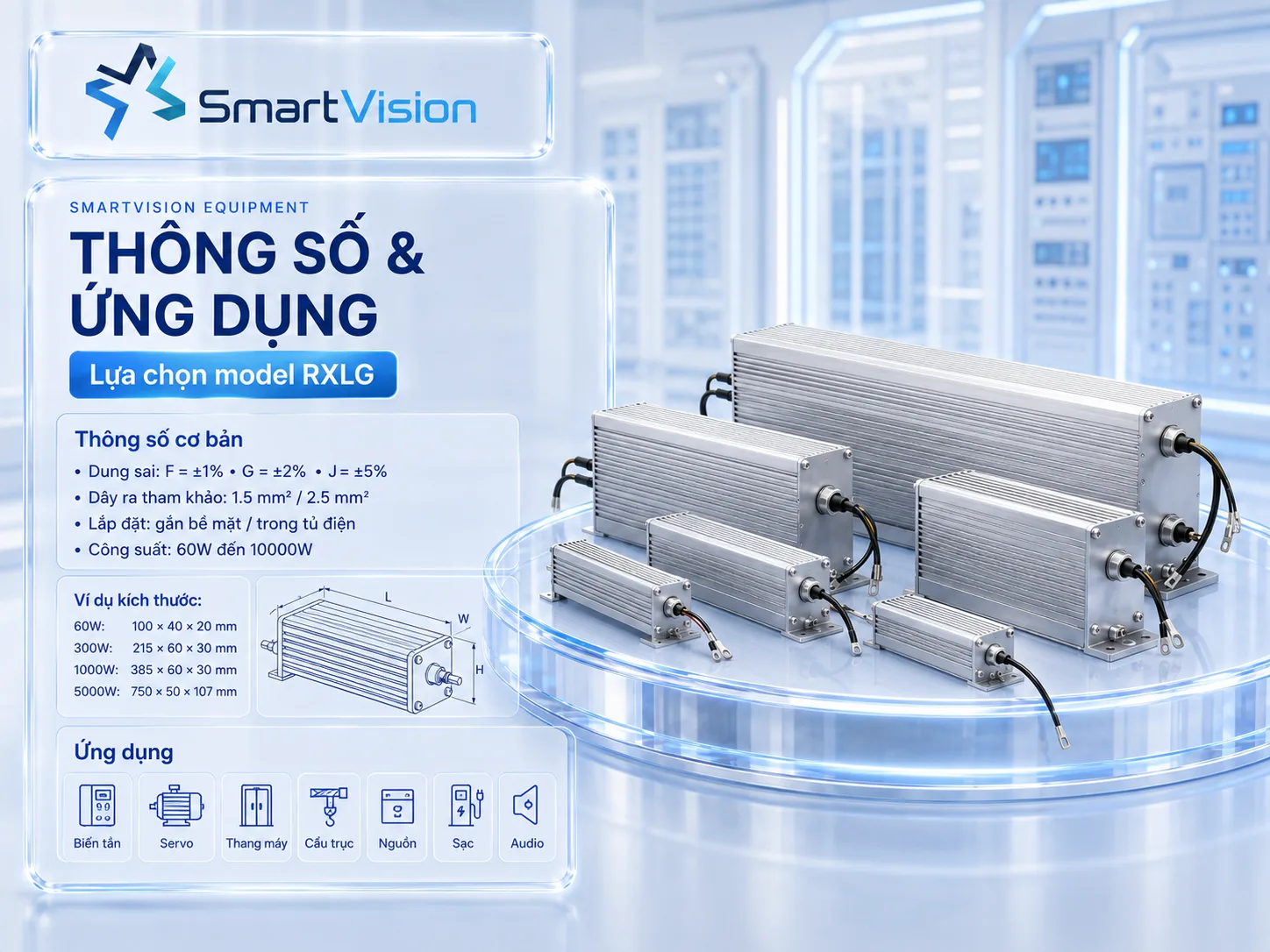 RXLG Gallery URLs Thông số kỹ thuật điện trở xả