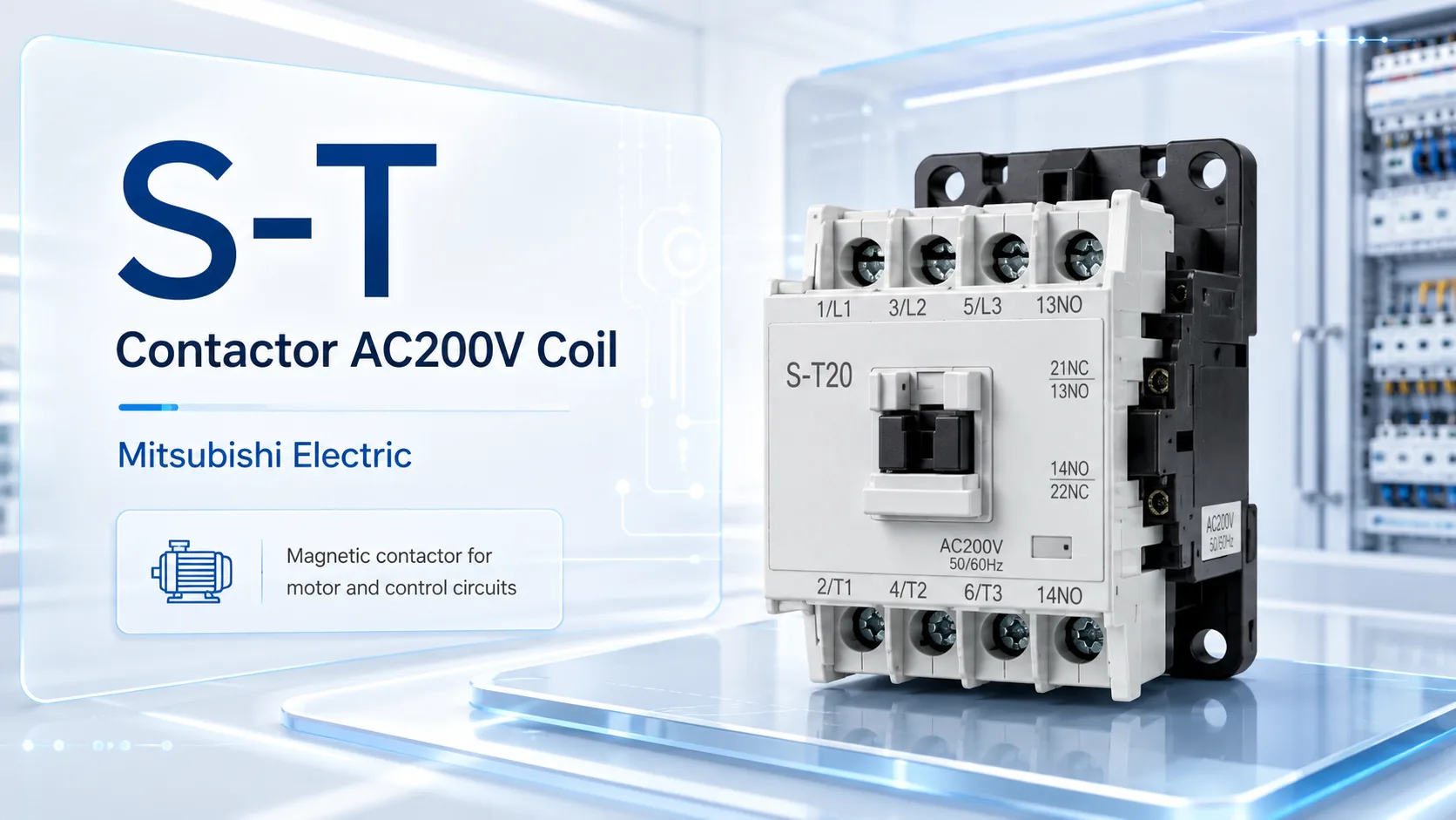 S-T-AC200V Mitsubishi S-T Contactor AC200V Coil Thiết bị điện Mitsubishi