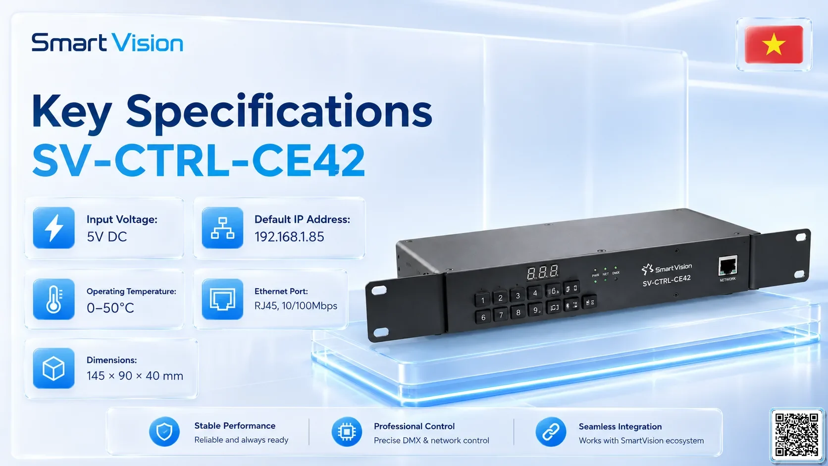 SV-CTRL-CE42 SV-CTRL-CE42 Rack Network DMX Controller DMX Controller, DMX fountain, DMX Nozzle, DMX Pumps, DMX software, DMX Lighting