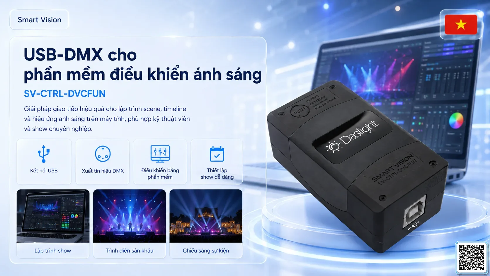 SV-CTRL-DVCFUN SV-CTRL-DVCFUN USB-DMX512 Software Console Bộ điều khiển DMX, Nhạc nước DMX, Đèn DMX, Bơm DMX, hệ thống ánh sáng DMX