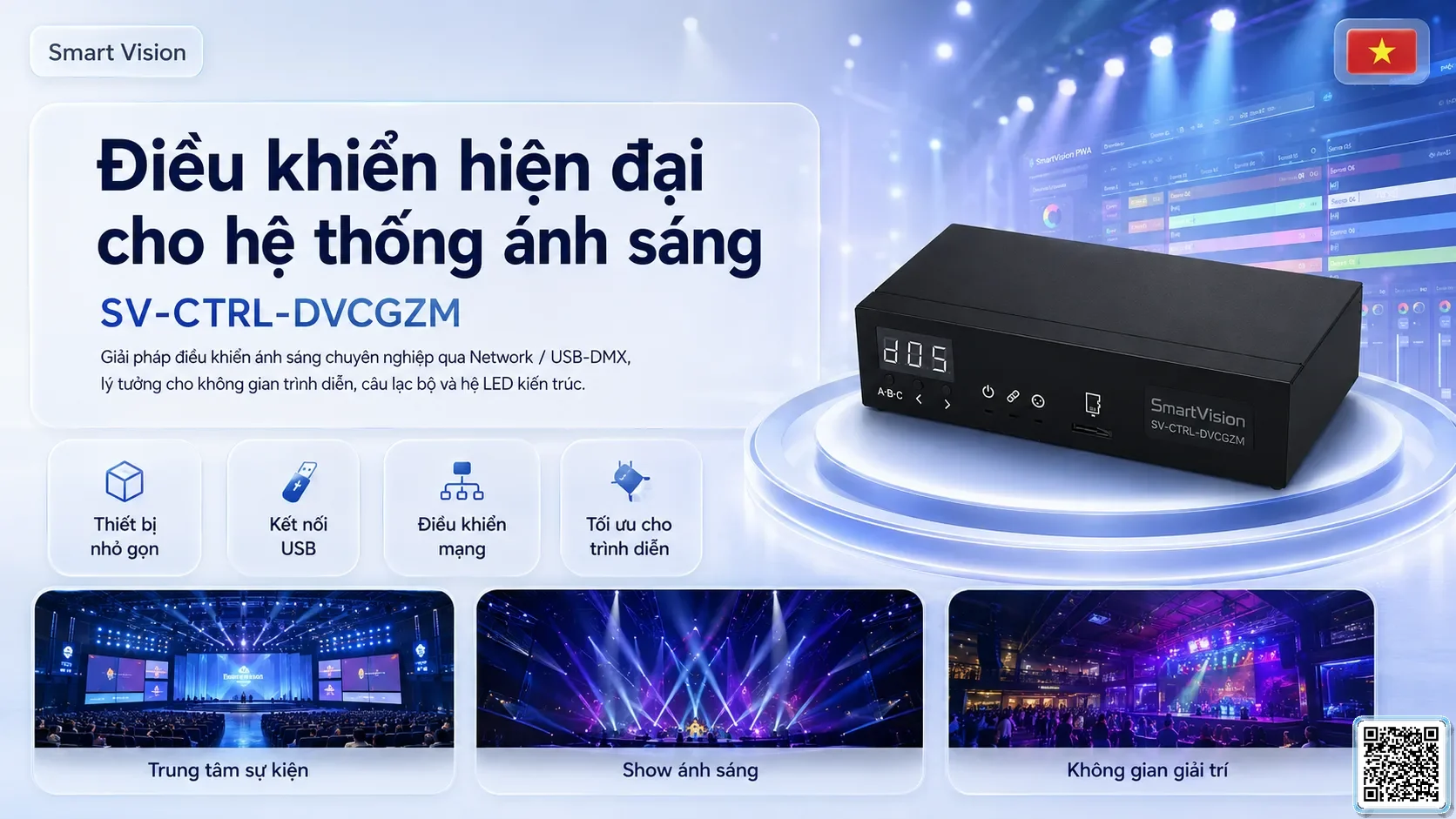 SV-CTRL-DVCGZM SV-CTRL-DVCGZM Network / USB-DMX Lighting Console Bộ điều khiển DMX, Nhạc nước DMX, Đèn DMX, Bơm DMX, hệ thống ánh sáng DMX