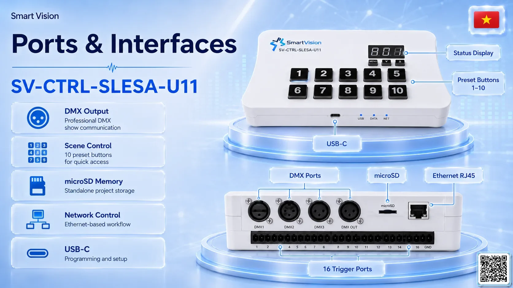SV-CTRL-SLESA-U11 SV-CTRL-SLESA-U11 Network / USB-DMX Controller DMX Controller, DMX fountain, DMX Nozzle, DMX Pumps, DMX software, DMX Lighting