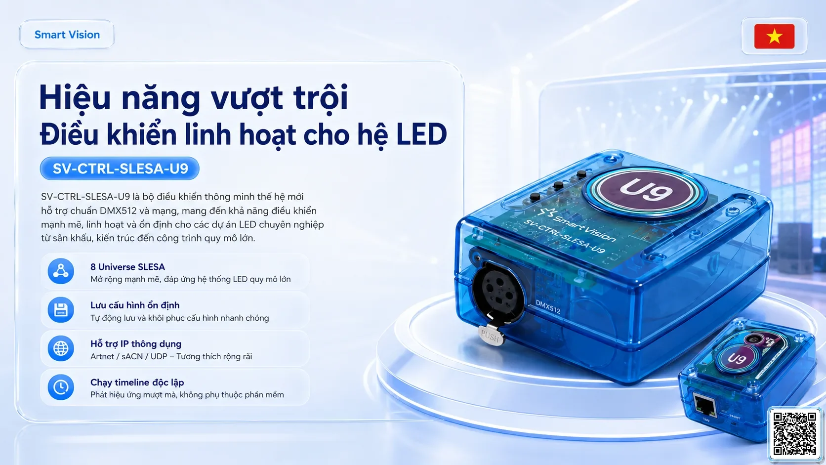 SV-CTRL-SLESA-U9 SV-CTRL-SLESA-U9 USB-DMX512 Controller Bộ điều khiển DMX, Nhạc nước DMX, Đèn DMX, Bơm DMX, hệ thống ánh sáng DMX