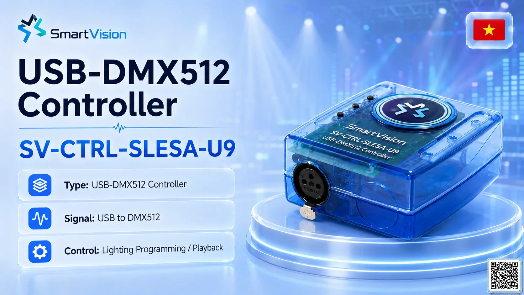SV-CTRL-SLESA-U9 SV-CTRL-SLESA-U9 USB-DMX512 Controller DMX Controller, DMX fountain, DMX Nozzle, DMX Pumps, DMX software, DMX Lighting