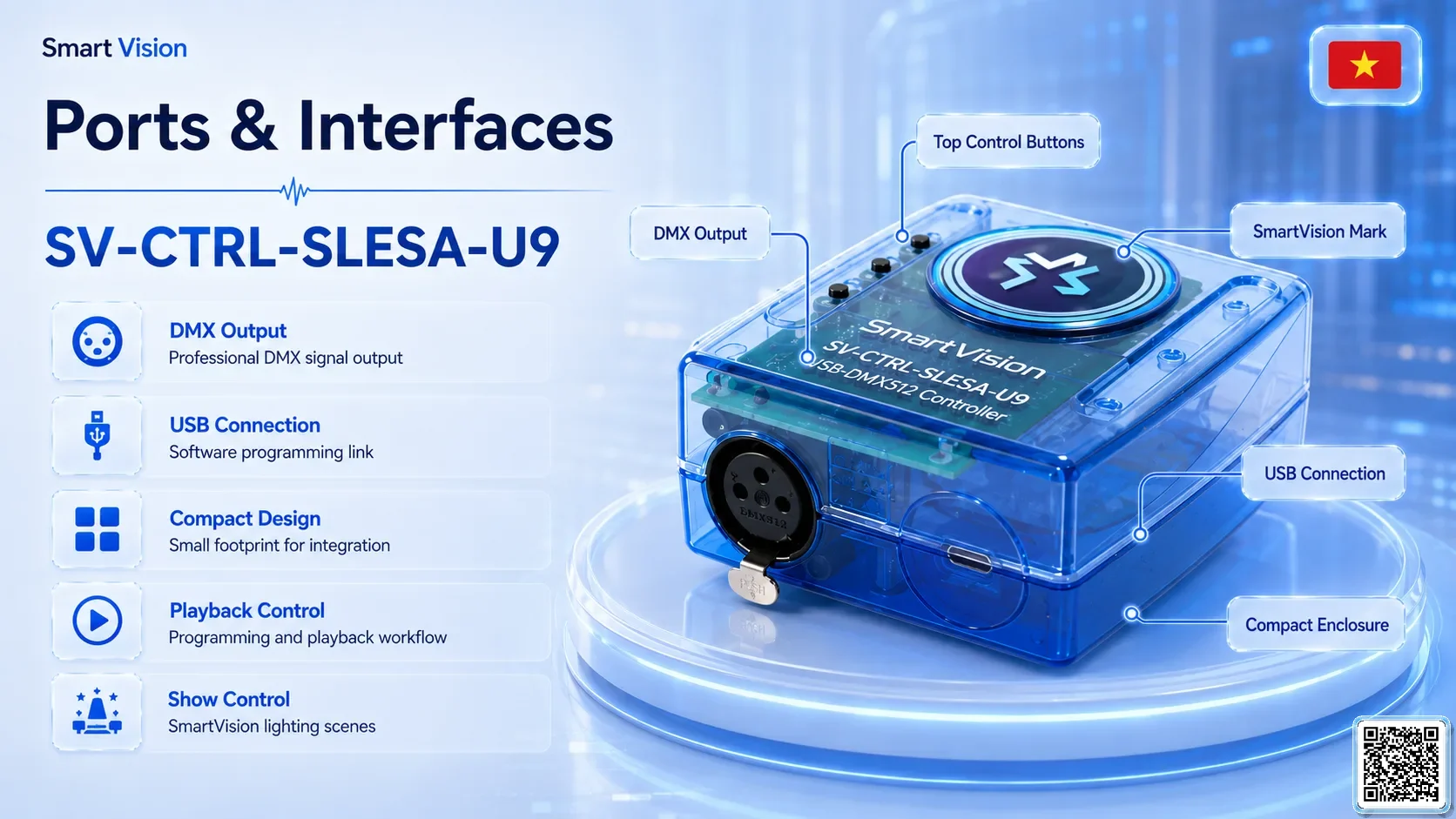 SV-CTRL-SLESA-U9 SV-CTRL-SLESA-U9 USB-DMX512 Controller DMX Controller, DMX fountain, DMX Nozzle, DMX Pumps, DMX software, DMX Lighting