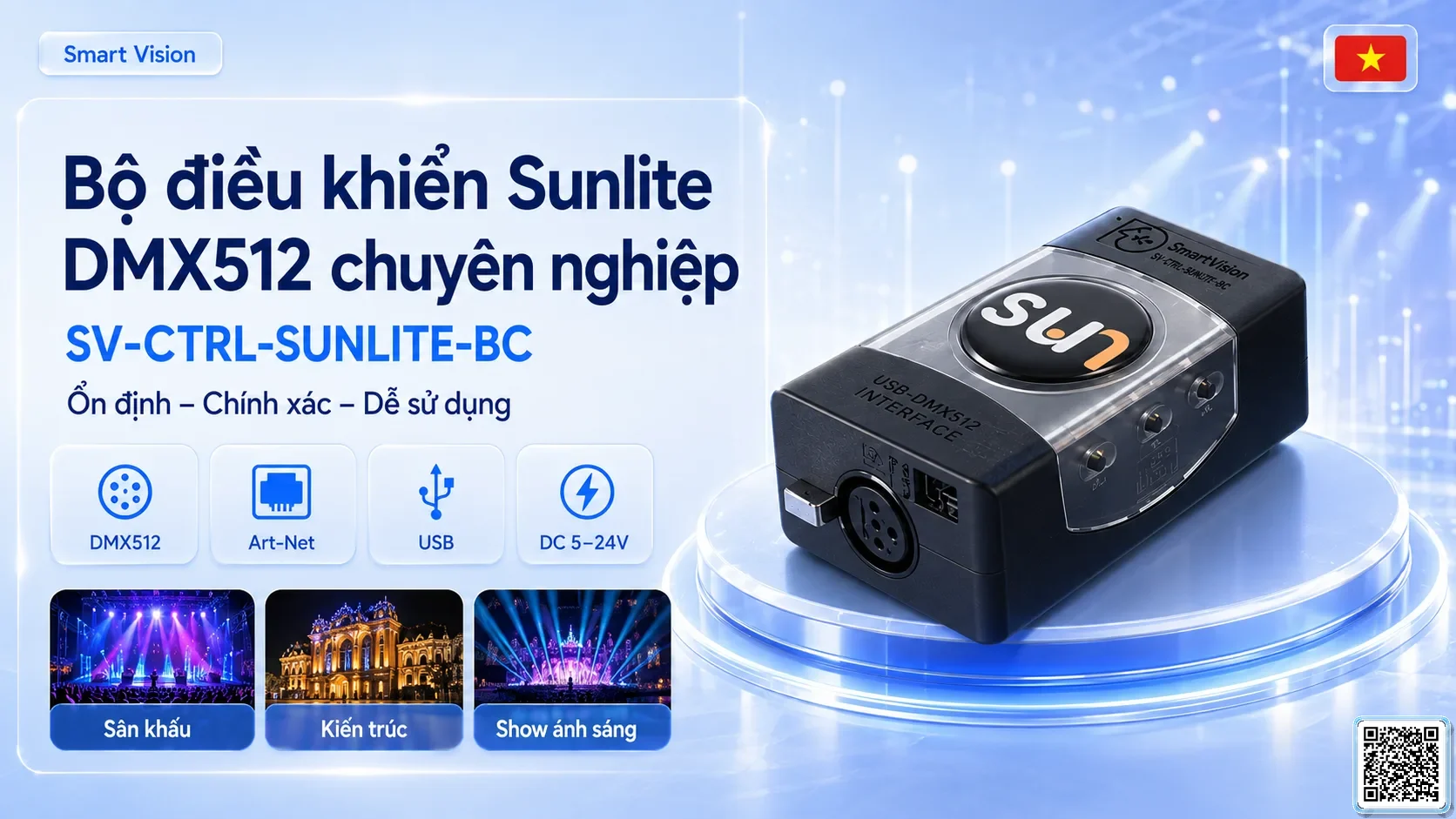 SV-CTRL-SUNLITE-BC SV-CTRL-SUNLITE-BC USB-DMX512 Software Console Bộ điều khiển DMX, Nhạc nước DMX, Đèn DMX, Bơm DMX, hệ thống ánh sáng DMX