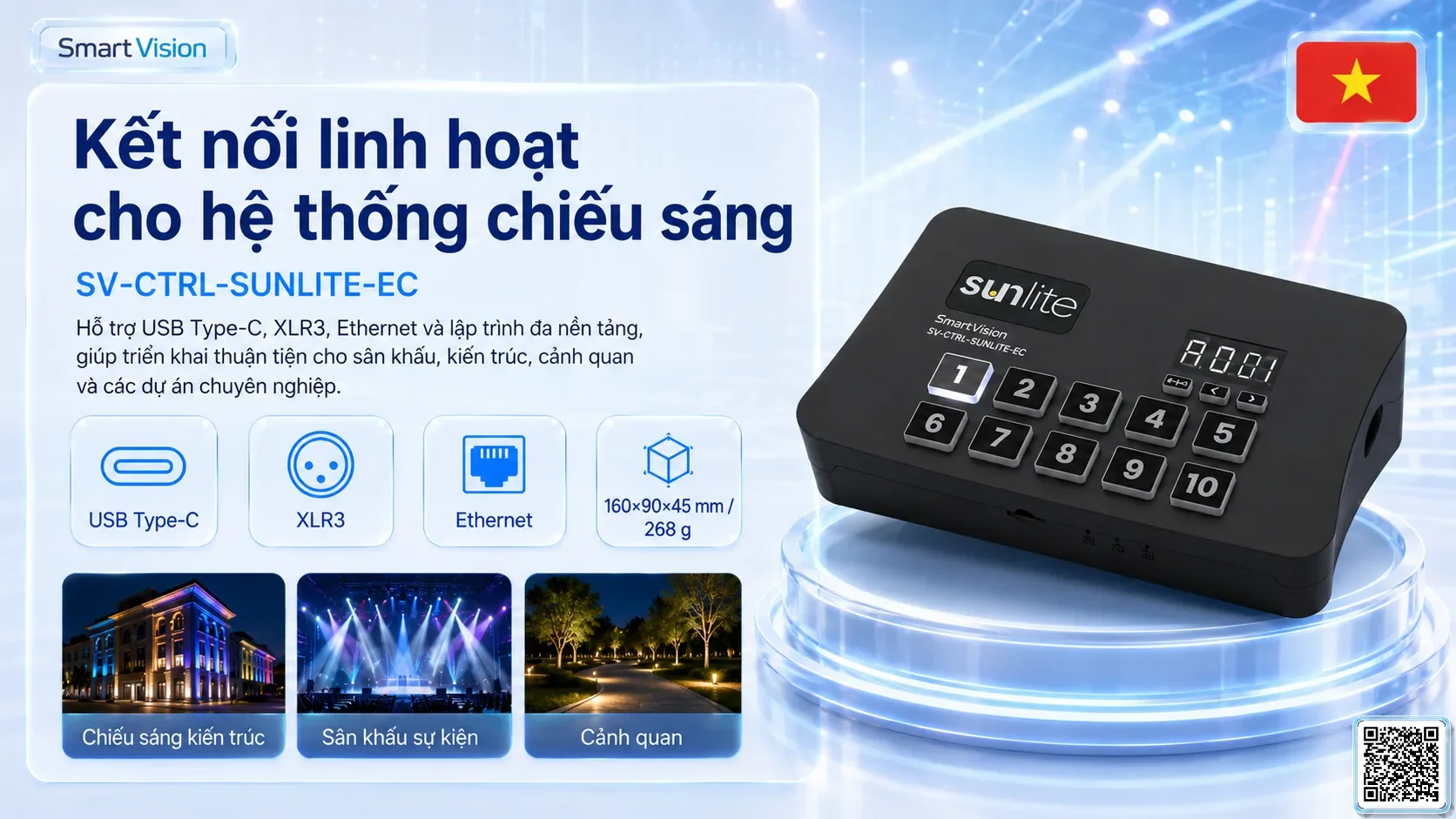 SV-CTRL-SUNLITE-FC SV-CTRL-SUNLITE-FC Network / USB-DMX Lighting Console Bộ điều khiển DMX, Nhạc nước DMX, Đèn DMX, Bơm DMX, hệ thống ánh sáng DMX