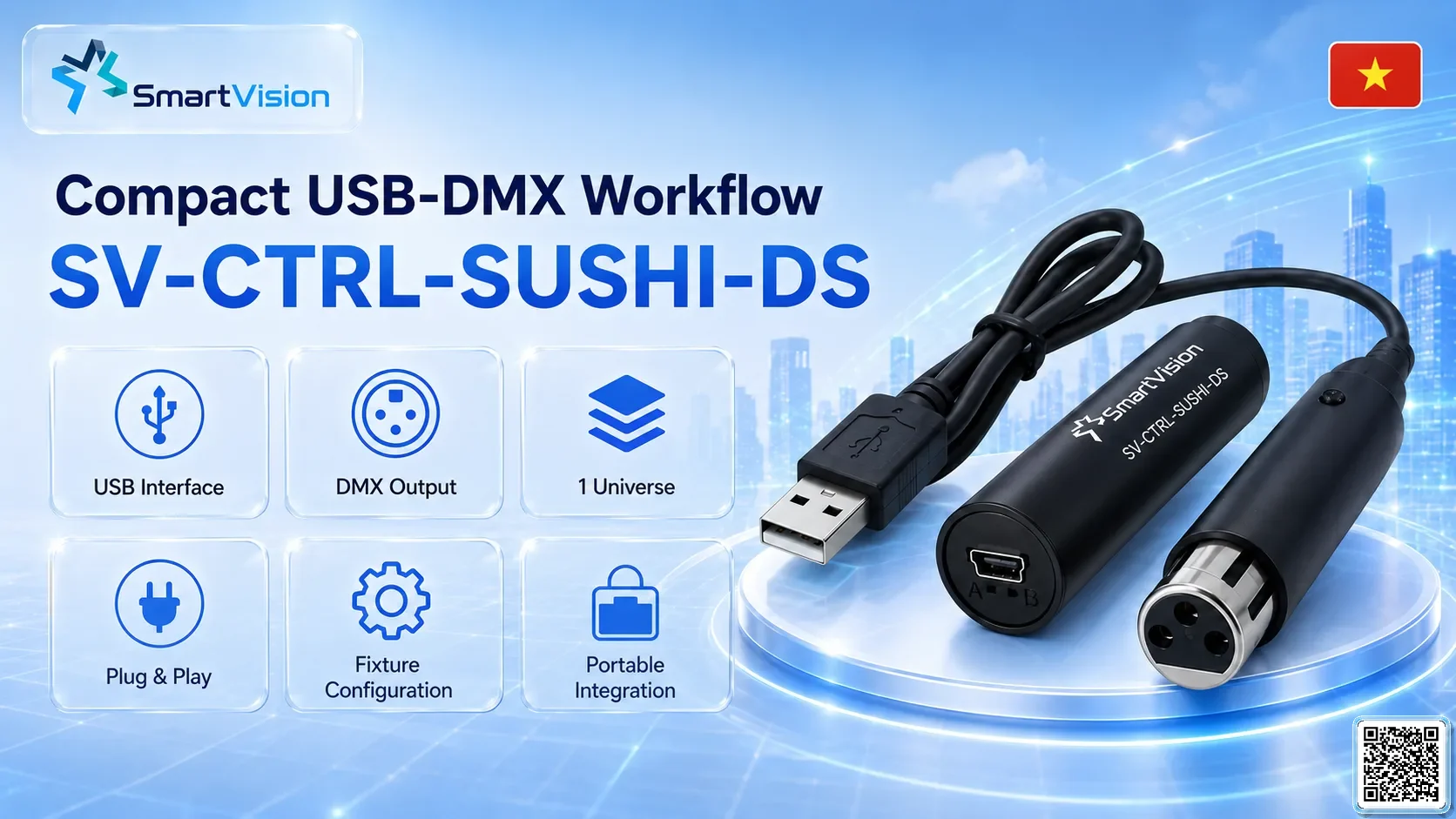 SV-CTRL-SUSHI-DS SV-CTRL-SUSHI-DS USB-DMX512 Controller DMX Controller, DMX fountain, DMX Nozzle, DMX Pumps, DMX software, DMX Lighting