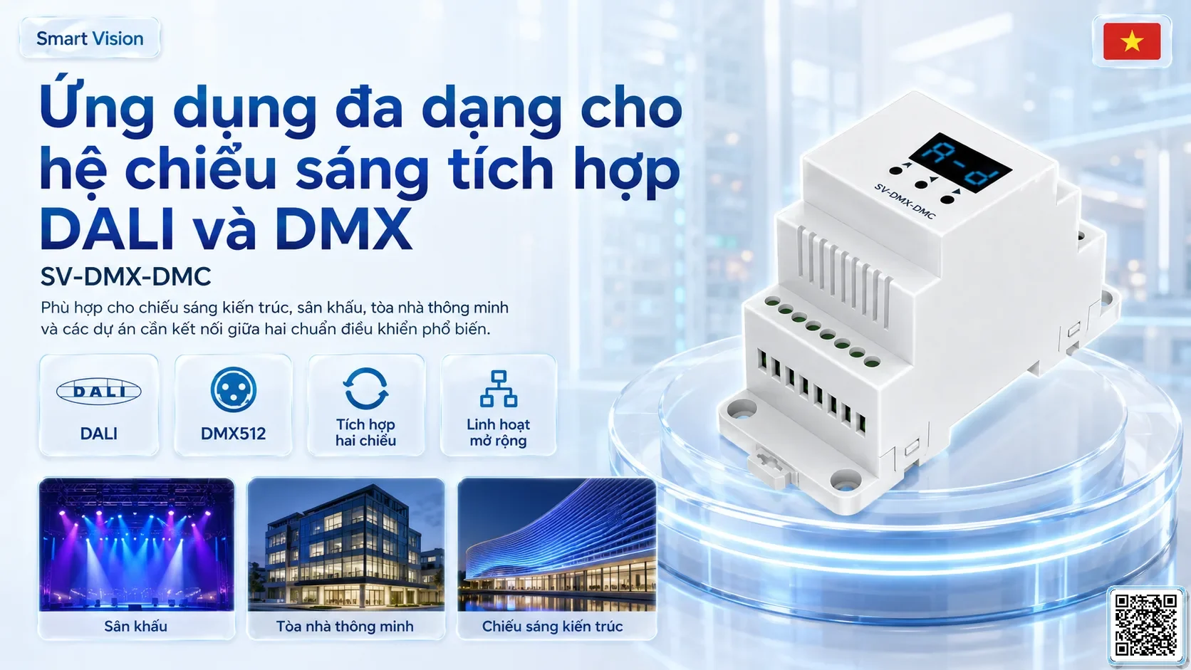 SV-DMX-DMC SV-DMX-DMC DMX512 / DALI Bidirectional Signal Converter Bộ điều khiển DMX, Nhạc nước DMX, Đèn DMX, Bơm DMX, hệ thống ánh sáng DMX