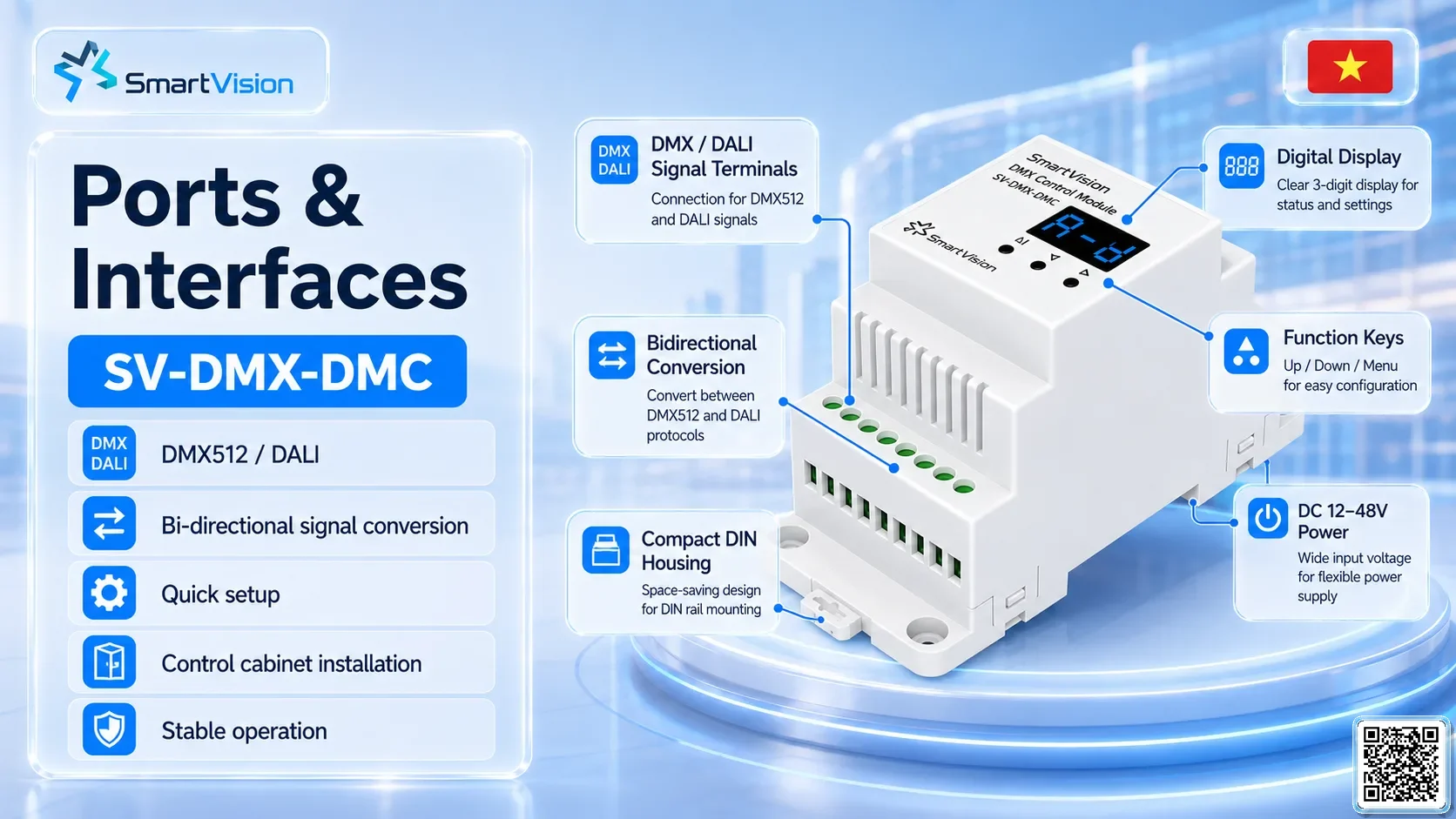 SV-DMX-DMC SV-DMX-DMC DMX512 / DALI Bidirectional Signal Converter DMX Controller, DMX fountain, DMX Nozzle, DMX Pumps, DMX software, DMX Lighting