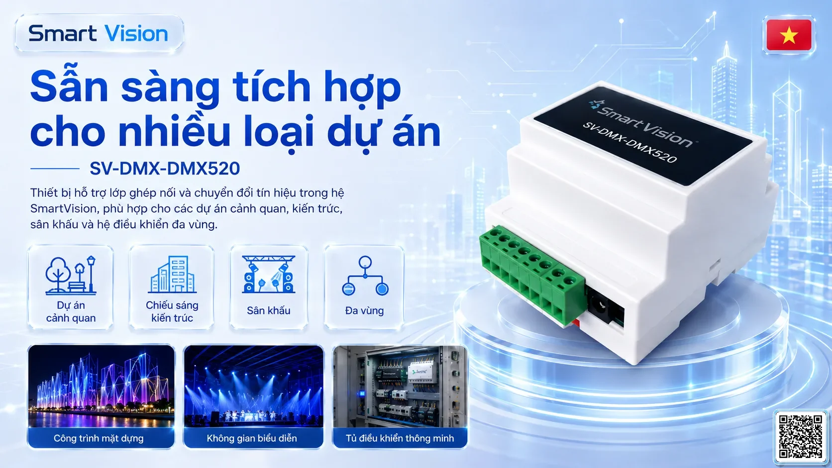 SV-DMX-DMX50 SV-DMX-DMX50 DMX Console Converter Module Bộ điều khiển DMX, Nhạc nước DMX, Đèn DMX, Bơm DMX, hệ thống ánh sáng DMX