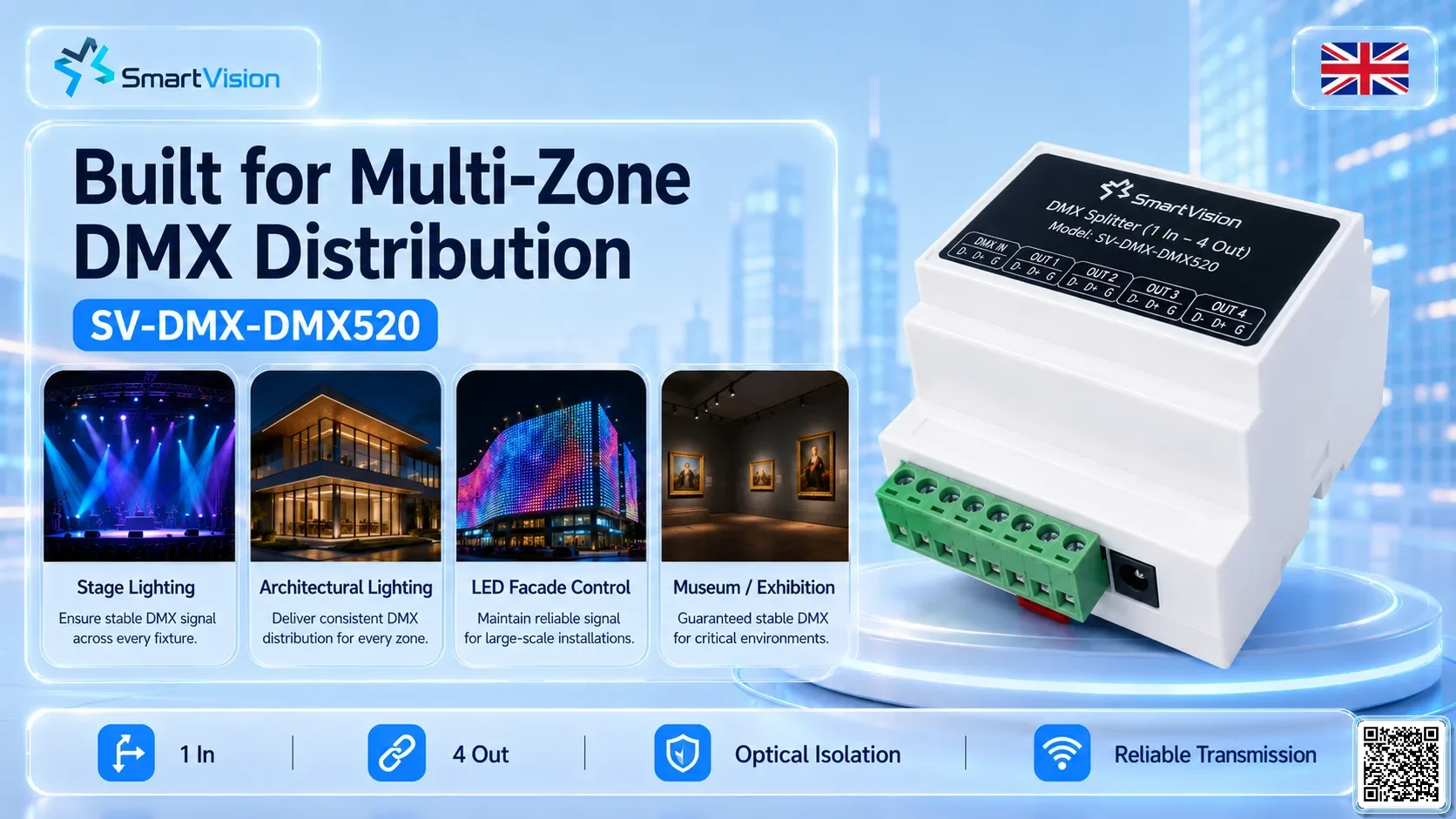 SV-DMX-DMX520 SV-DMX-DMX520 DMX Protocol Converter Module DMX Controller, DMX fountain, DMX Nozzle, DMX Pumps, DMX software, DMX Lighting