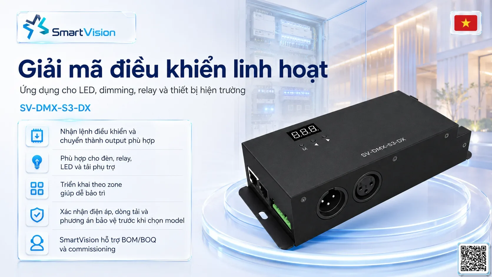 SV-DMX-S3-DX SV-DMX-S3-DX DMX High-Voltage Decoder Bộ điều khiển DMX, Nhạc nước DMX, Đèn DMX, Bơm DMX, hệ thống ánh sáng DMX