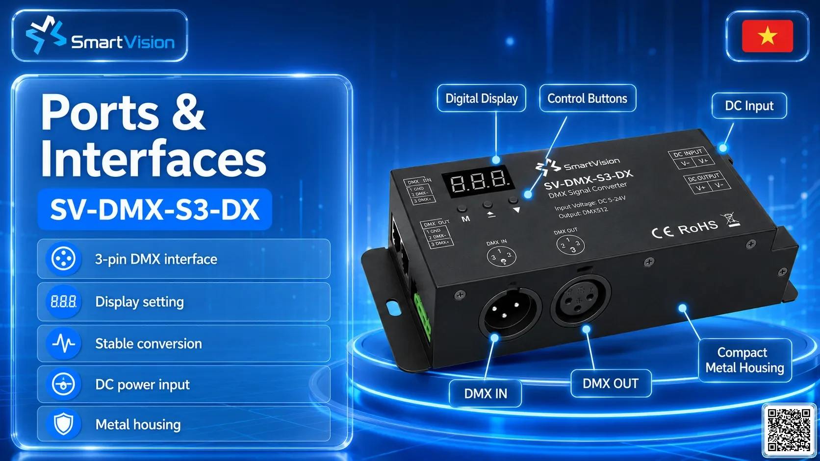 SV-DMX-S3-DX SV-DMX-S3-DX DMX High-Voltage Decoder DMX Controller, DMX fountain, DMX Nozzle, DMX Pumps, DMX software, DMX Lighting