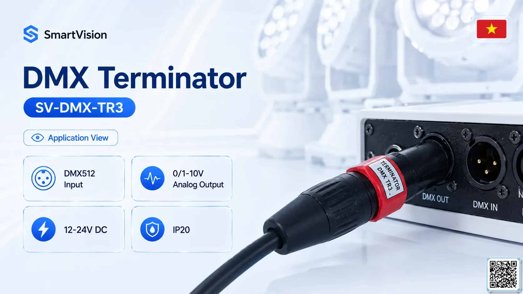 SV-DMX-TR3 SV-DMX-TR3 DMX Terminator DMX Controller, DMX fountain, DMX Nozzle, DMX Pumps, DMX software, DMX Lighting